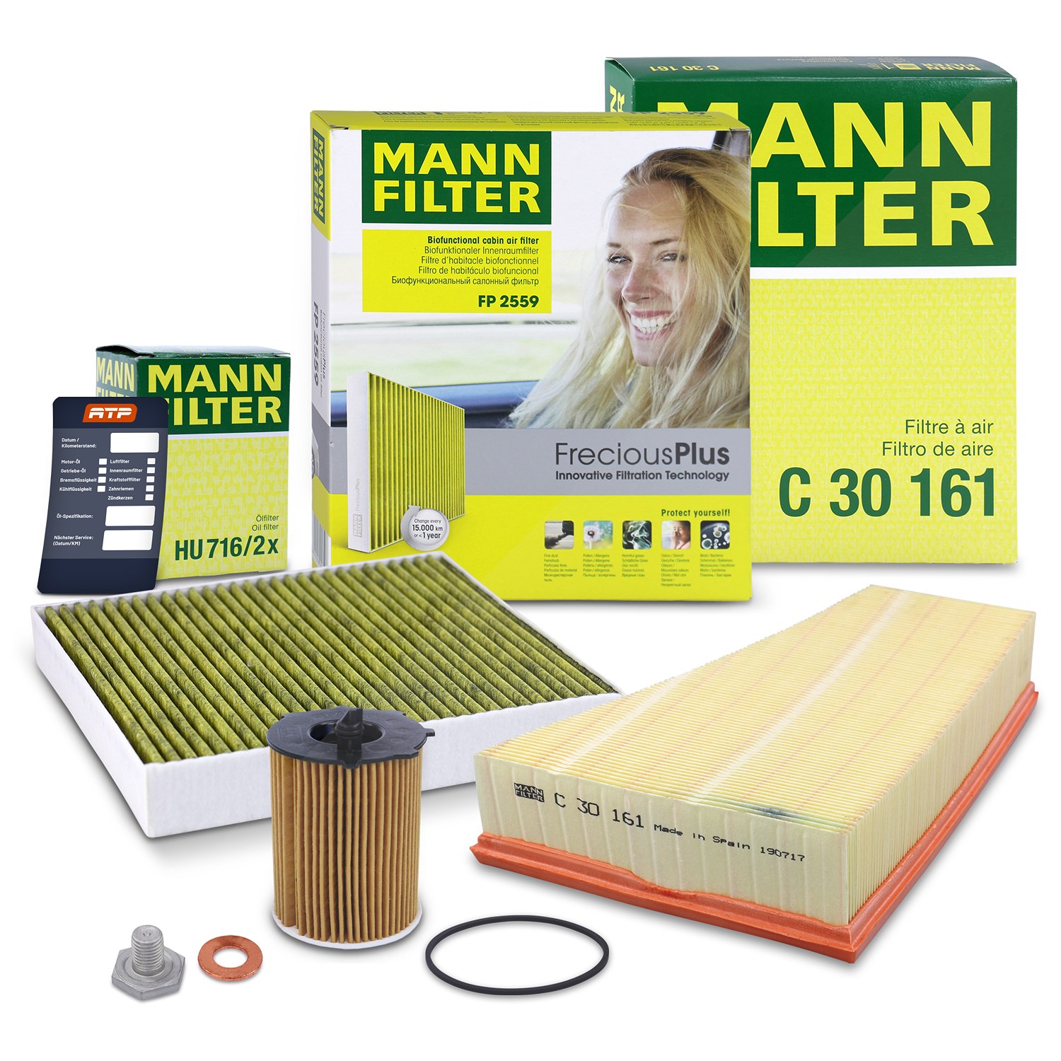 Mann-filter Inspektionspaket Filtersatz SET A [Hersteller-Nr. 10493107] für Ford