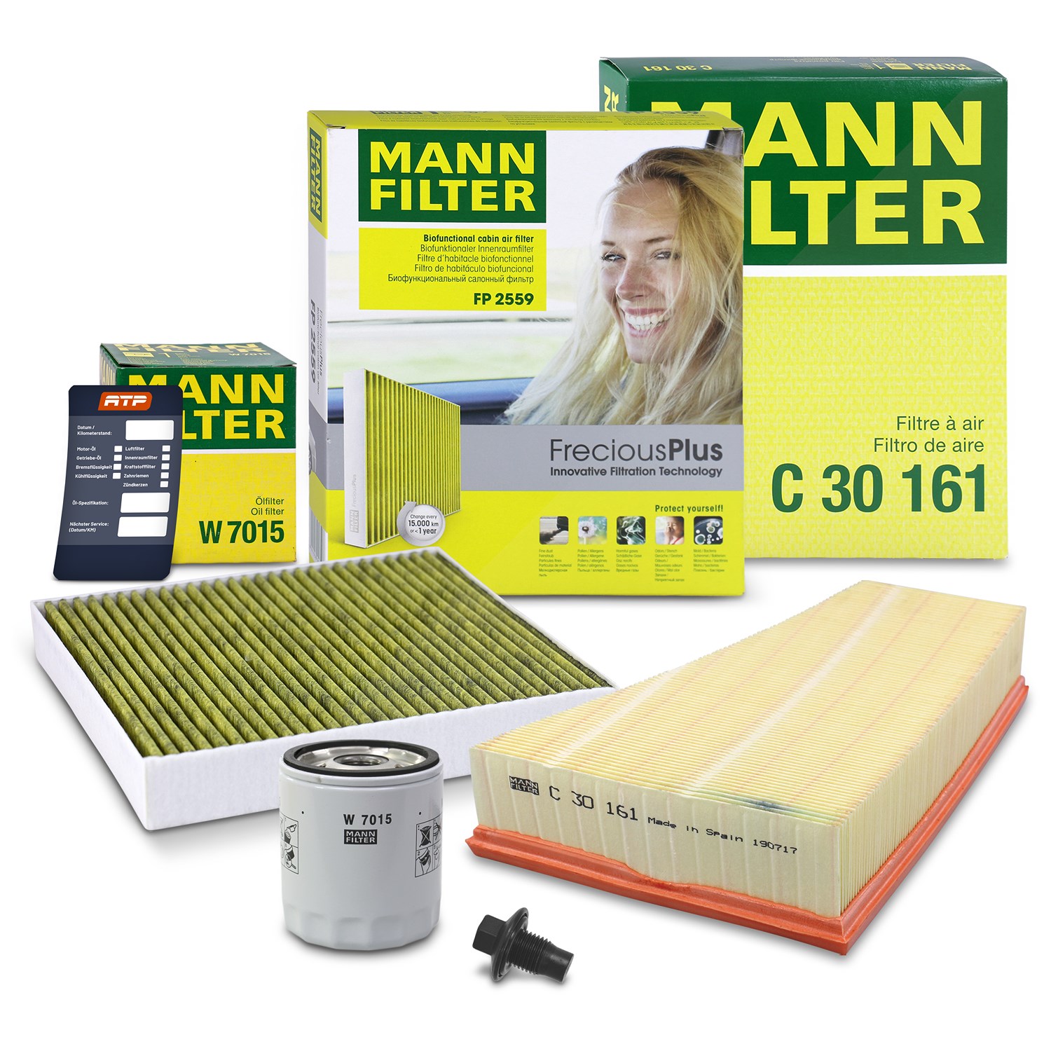 Mann-filter Inspektionspaket Filtersatz SET A [Hersteller-Nr. 10493108] für Ford