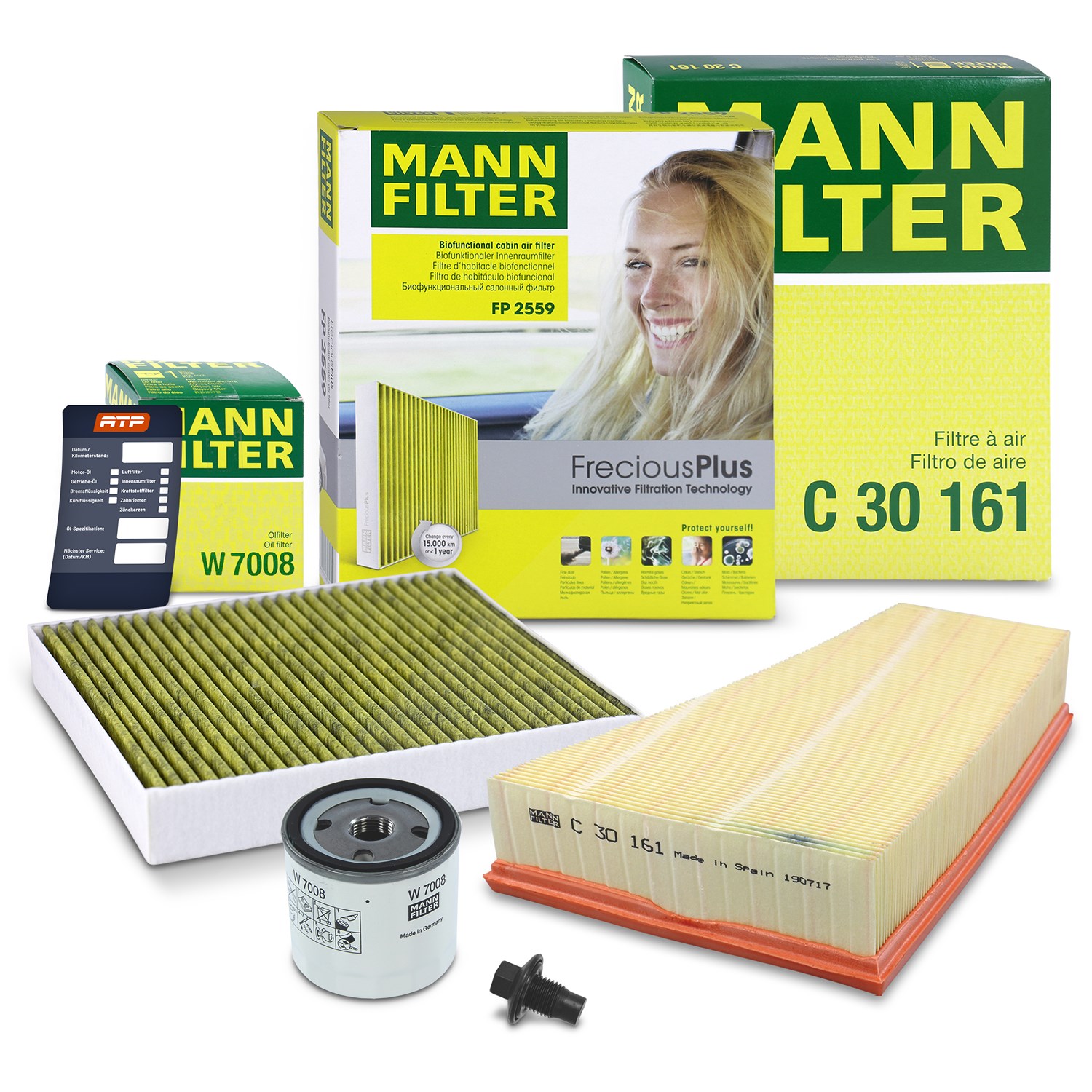 Mann-filter Inspektionspaket Filtersatz SET A [Hersteller-Nr. 10493109] für Ford