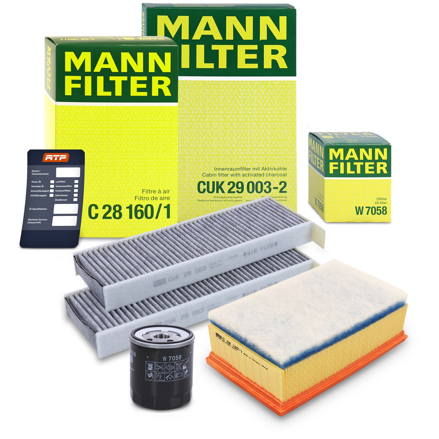 Mann-filter Inspektionspaket Filtersatz SET A [Hersteller-Nr. 10493427] für Citroën, Peugeot, Ds