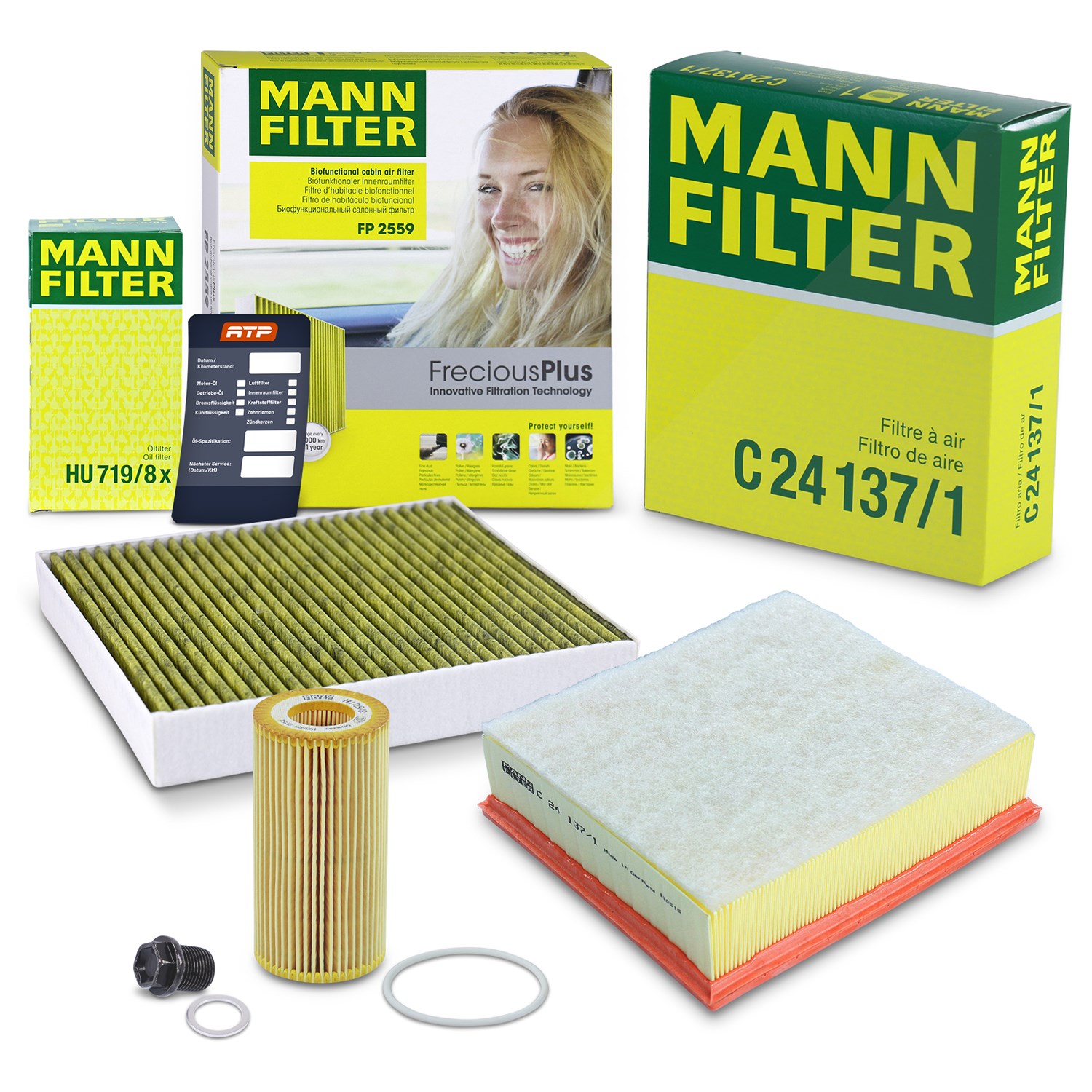 Mann-filter Inspektionspaket Filtersatz SET A [Hersteller-Nr. 10493111] für Ford