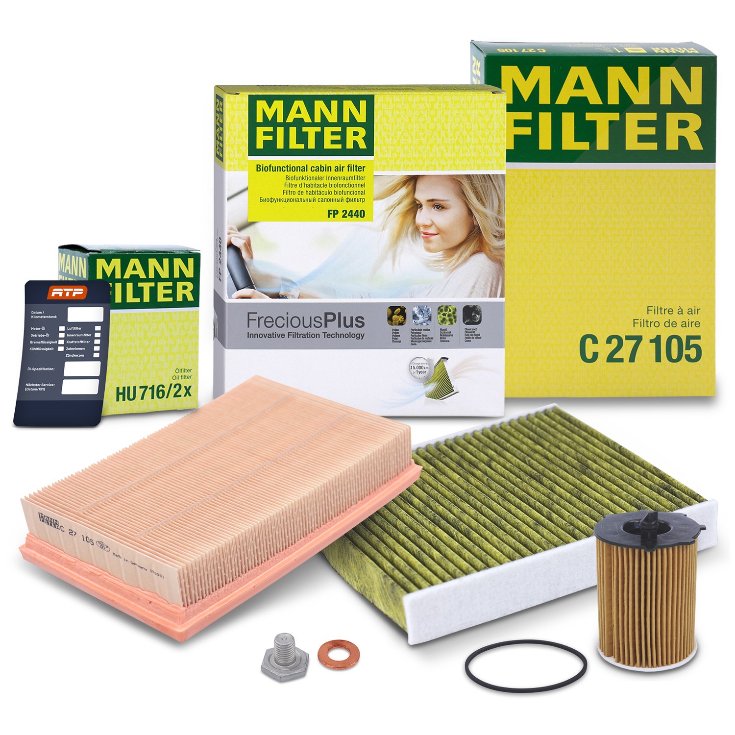 Mann-filter Inspektionspaket Filtersatz SET A [Hersteller-Nr. 10493112] für Ford, Volvo