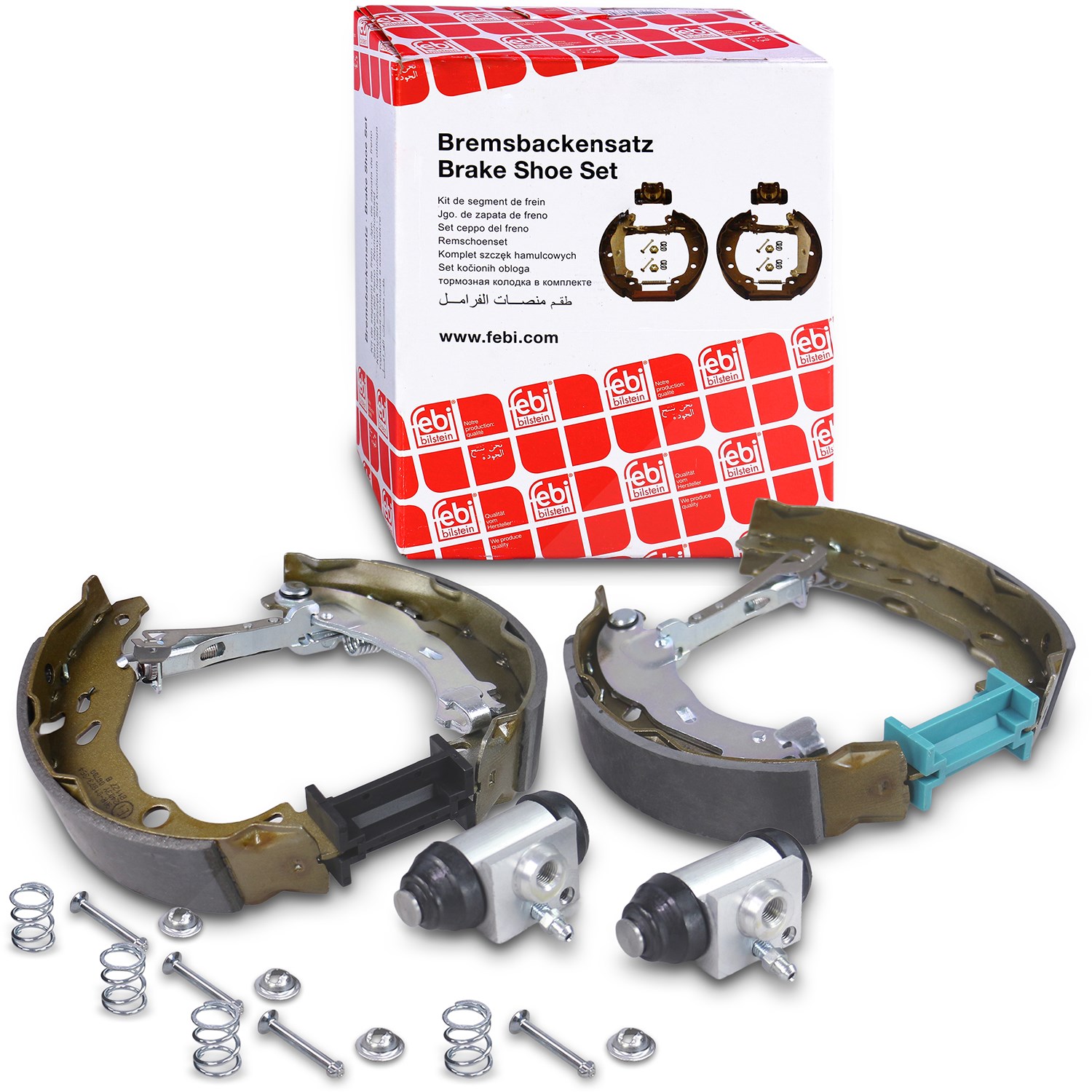 Febi Bilstein Bremsbackensatz komplett vormontiert [Hersteller-Nr. 37548] für Peugeot, Citroën