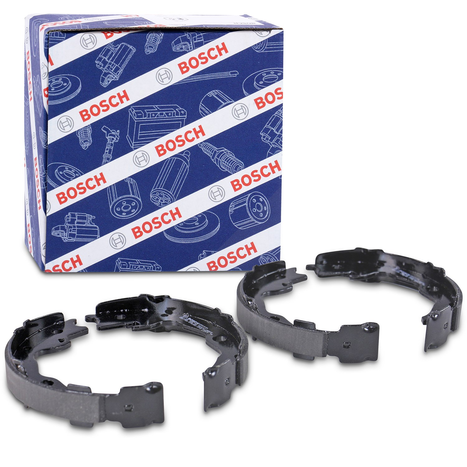 Bosch Bremsbackensatz Feststellbremse, Handbremse [Hersteller-Nr. 0986487734] für Renault, Nissan, Toyota