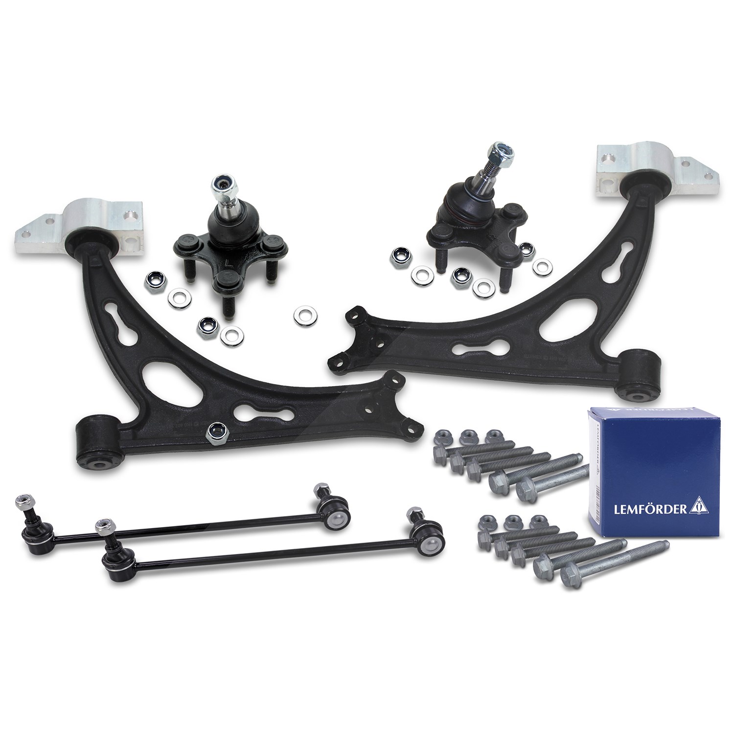 Bestprice Querlenkersatz 6-tlg. + Schraubensatz vorne [Hersteller-Nr. 41840081] für VW, Audi, Seat, Skoda