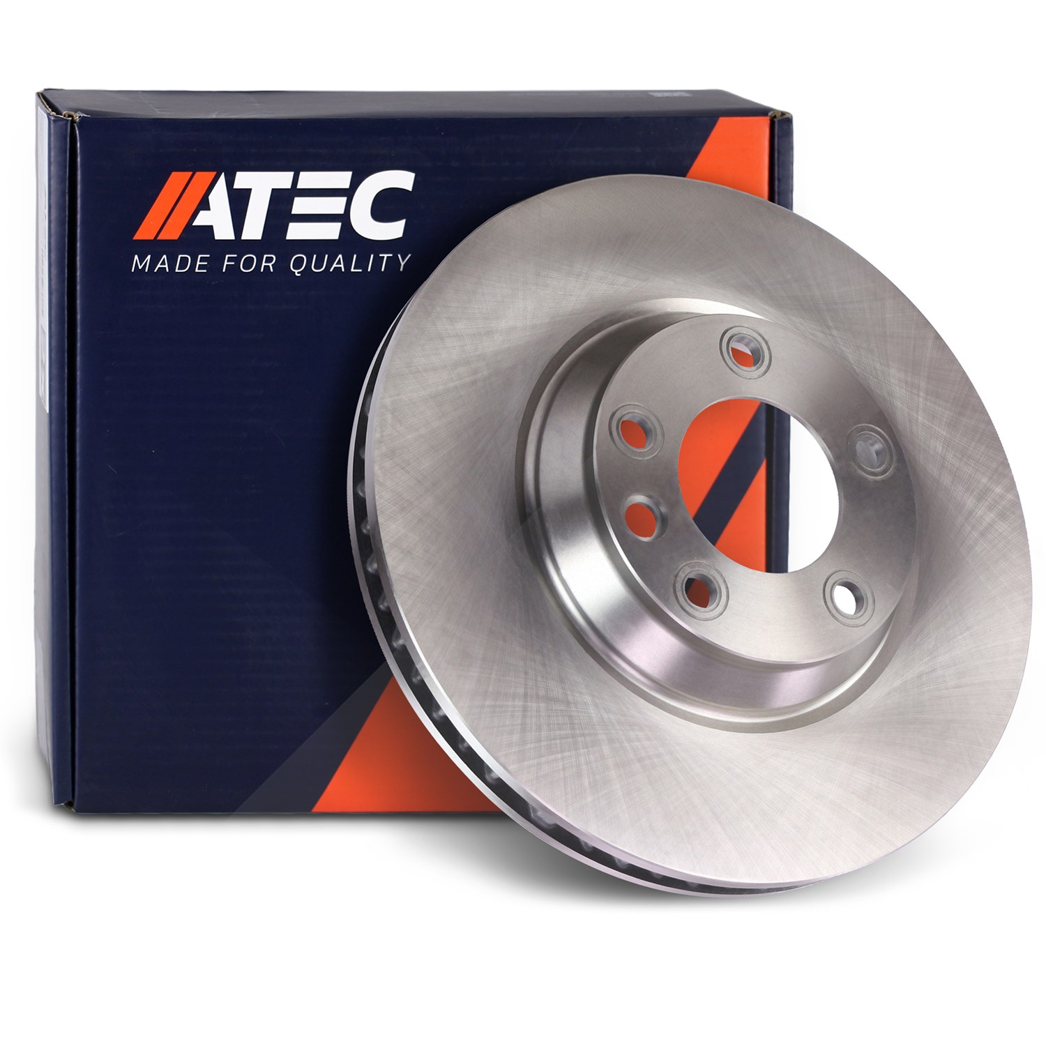Atec 1x Bremsscheibe Vorderachse Belüftet Links [Hersteller-Nr. 10600913] für VW, Porsche, Audi
