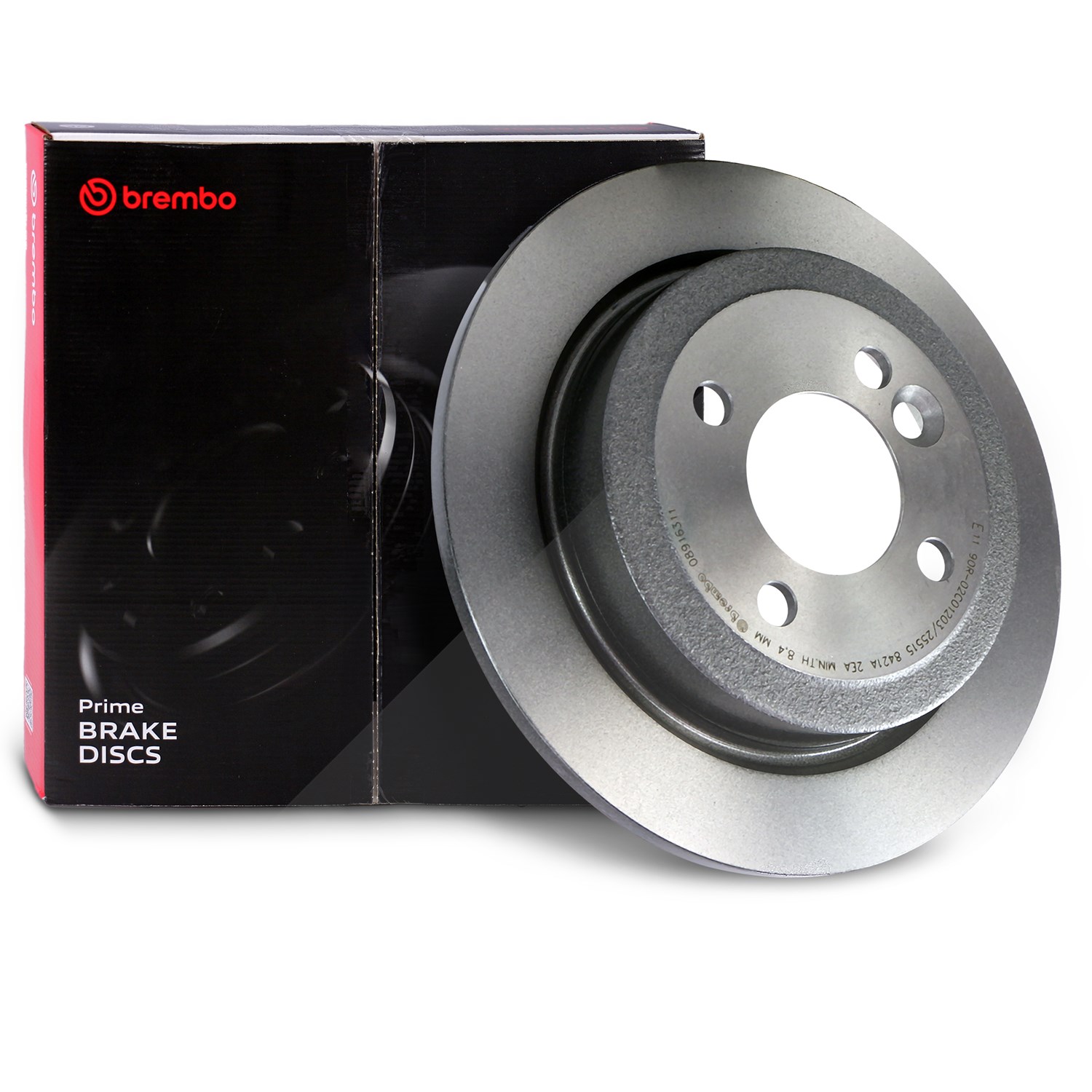 Brembo Coated Disc Bremsscheibe Hinten Voll [Hersteller-Nr. 08.9163.11] für Mini