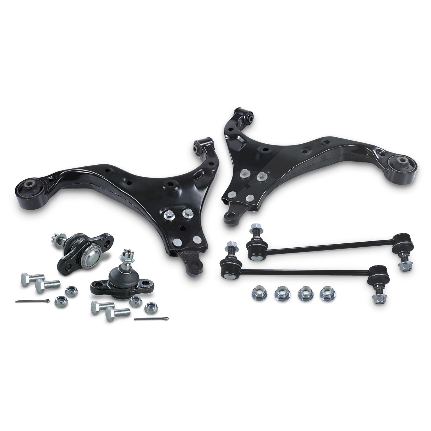 Bestprice 2x Querlenker + 2x Koppelstange vorne [Hersteller-Nr. 41844614] für Hyundai, Kia