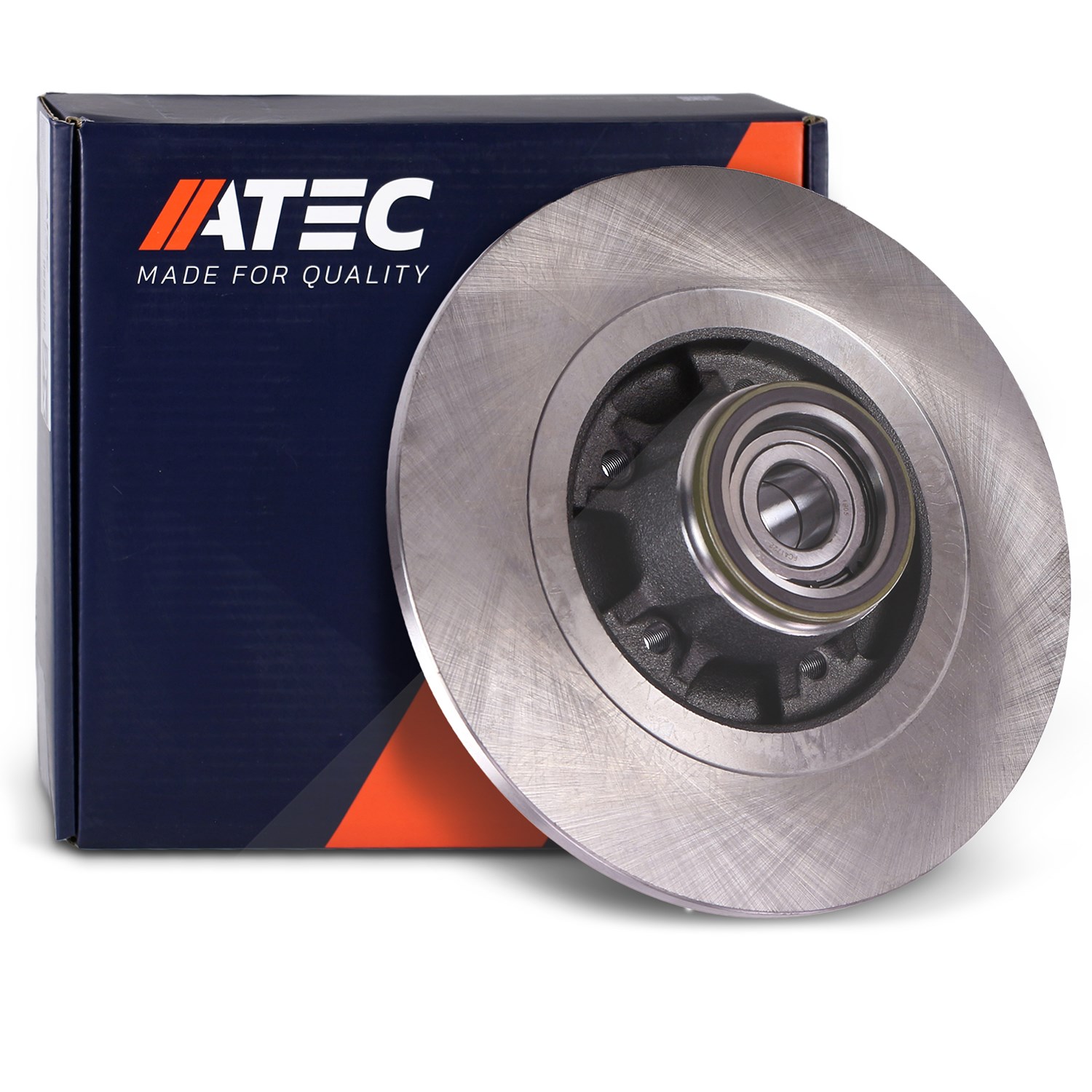 Atec 1x Bremsscheibe Hinterachse Voll [Hersteller-Nr. 10604953] für Renault, Mercedes-Benz