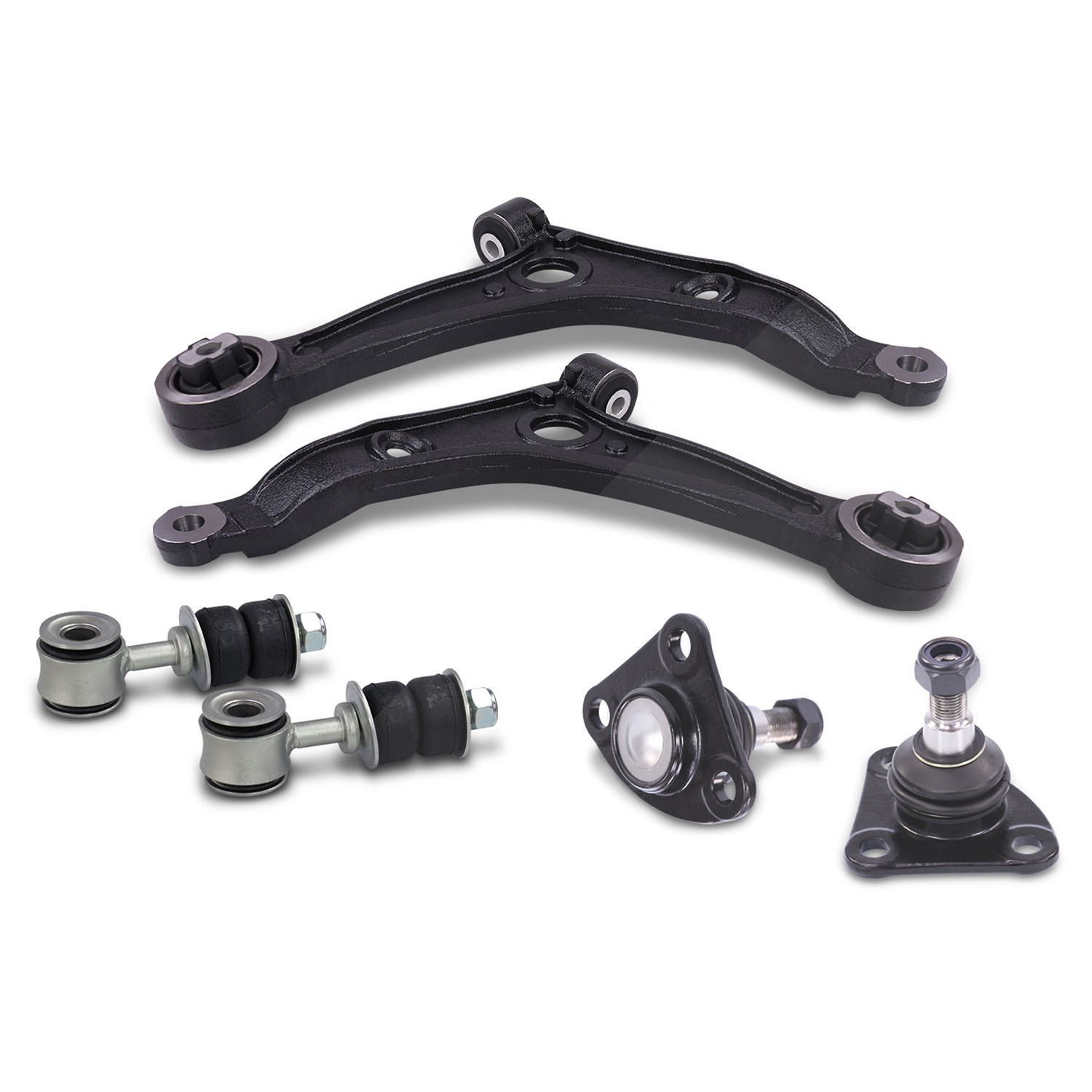 Bestprice 2x Querlenker + 2x Traggelenk + 2x Koppelstange vorne [Hersteller-Nr. 41844892] für Fiat, Opel, Peugeot, Citroën