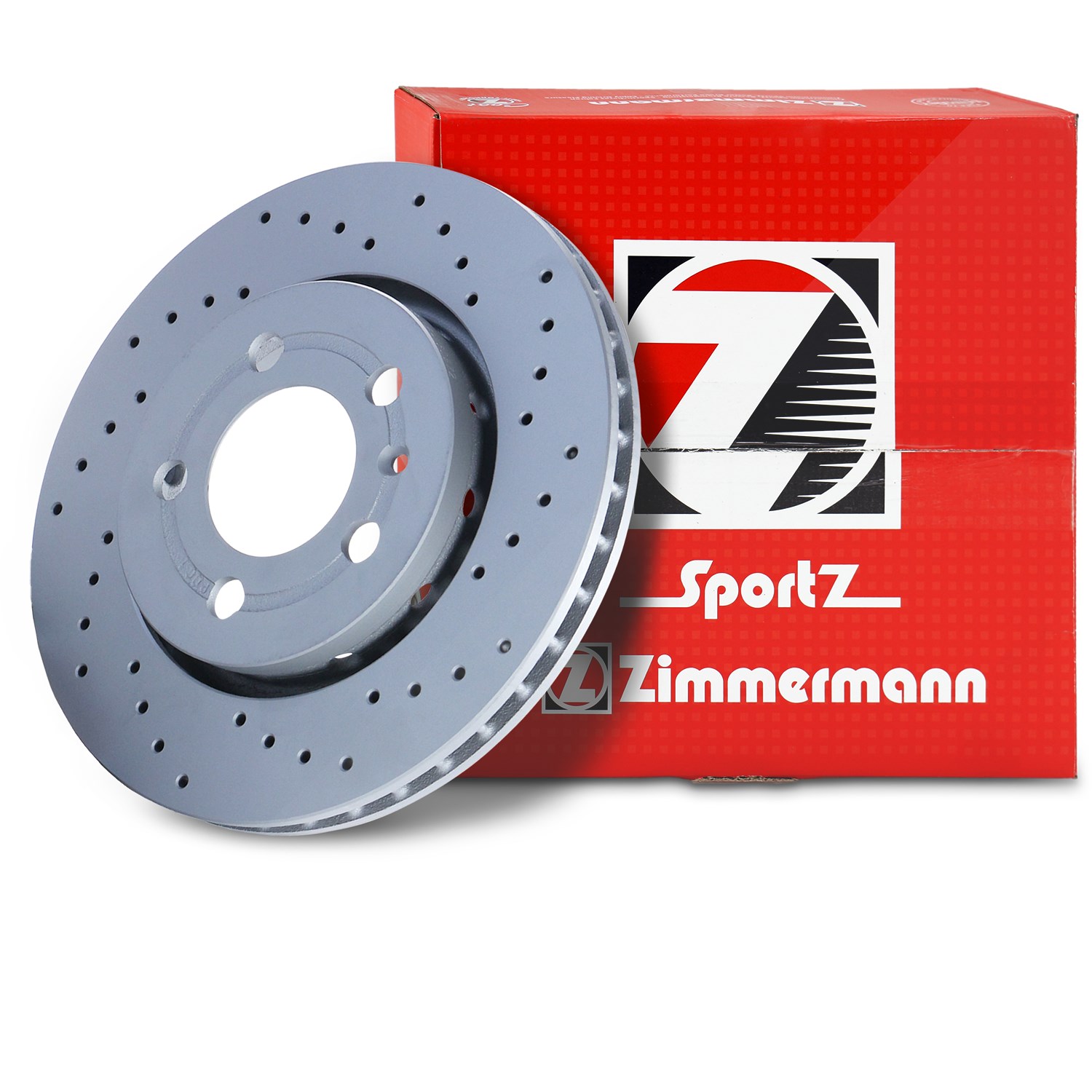 Zimmermann Sport-Bremsscheibe Ø256 belüftet Hinterachse [Hersteller-Nr. 100.1241.52] für Seat, VW, Audi, Skoda
