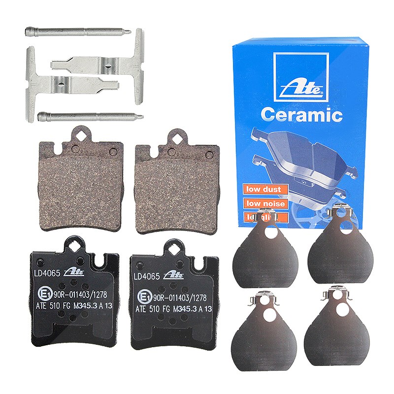 Ate CERAMIC Bremsbelagsatz +Zubehör hinten [Hersteller-Nr. 10696739] für Mercedes-Benz