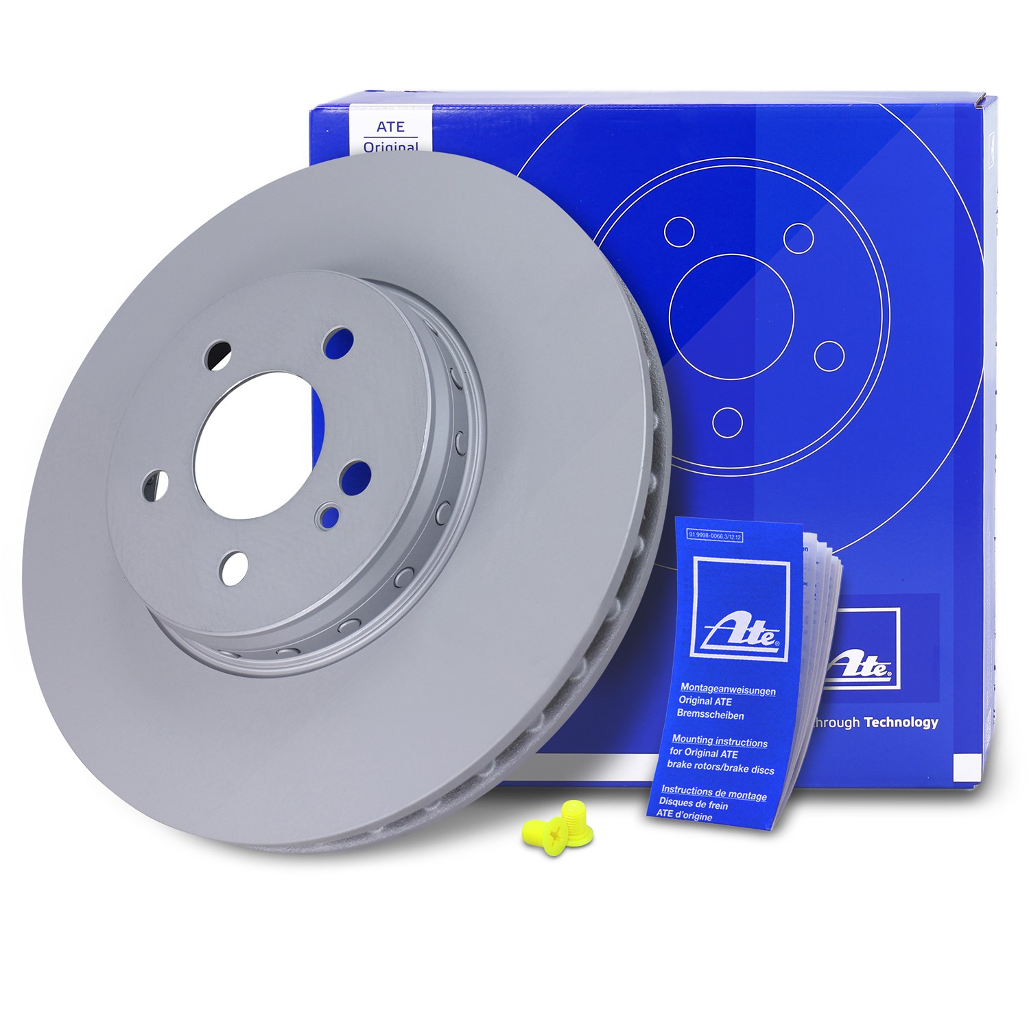 Ate 1x Bremsscheibe belüftet vorne [Hersteller-Nr. 24.0132-0301.2] für Mercedes-Benz