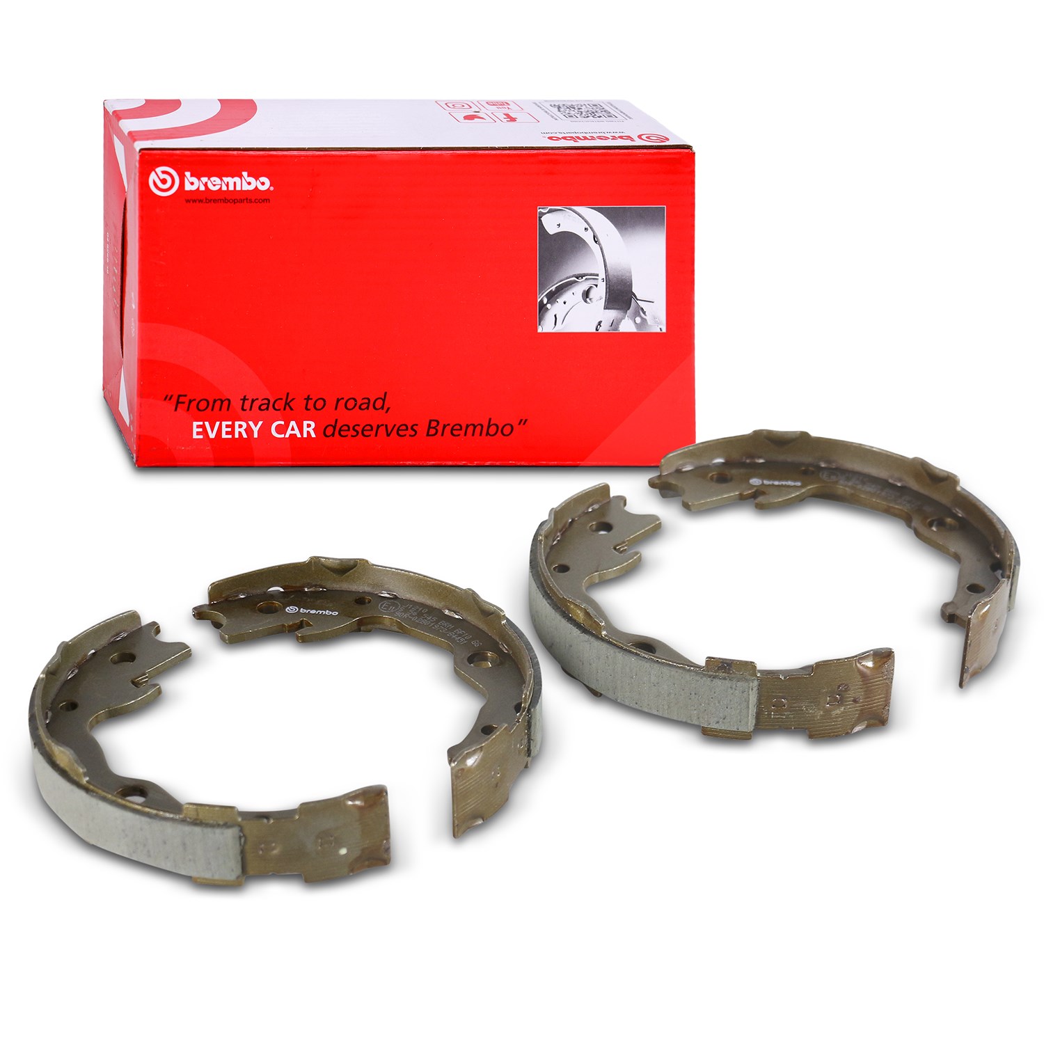 Brembo Bremsbackensatz Feststellbremse, Handbremse [Hersteller-Nr. S56545] für Renault, Nissan, Toyota, Lexus