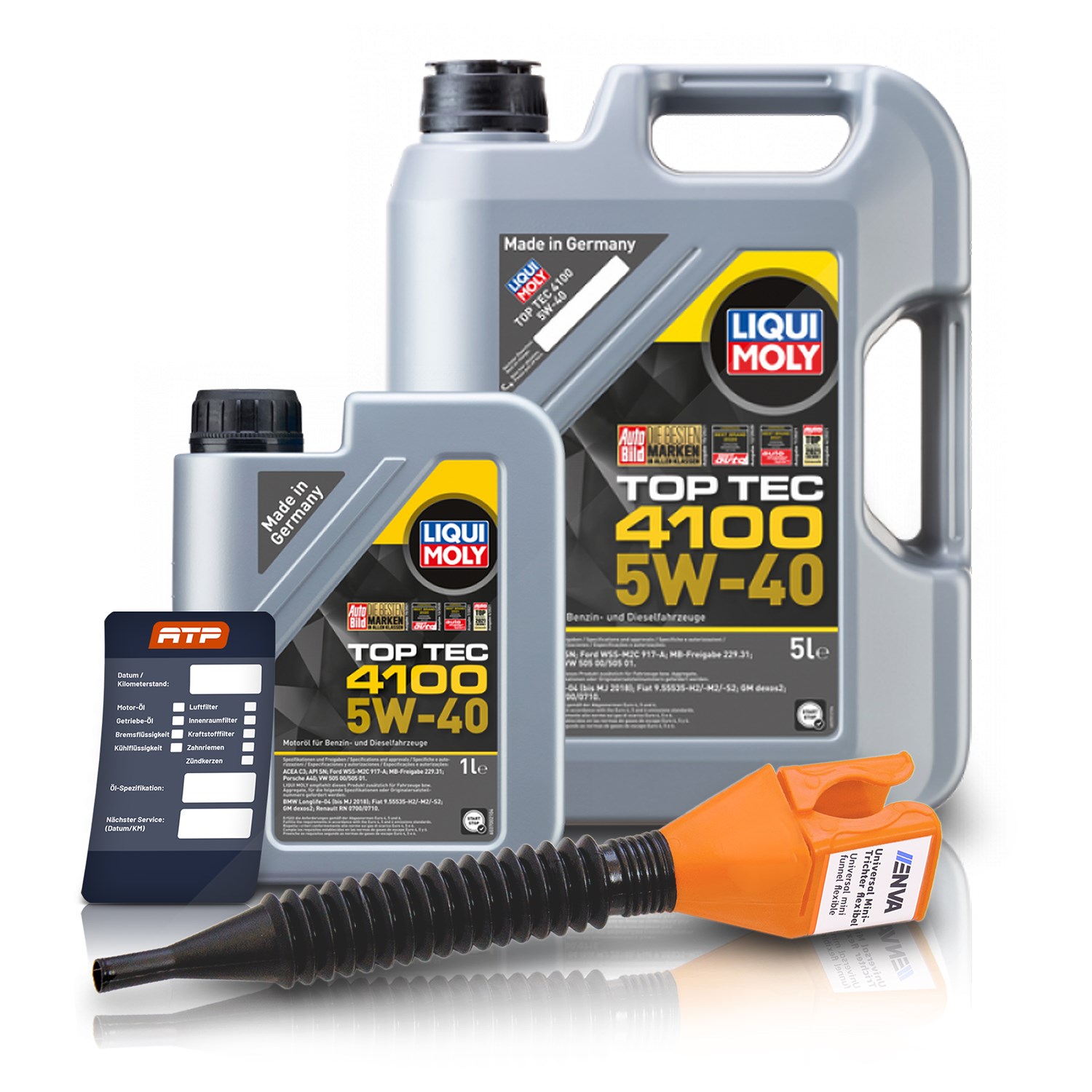 Liqui Moly 6 L Top Tec 4100 5W-40 + Ölwechsel-Anhänger [Hersteller-Nr. 10804129]