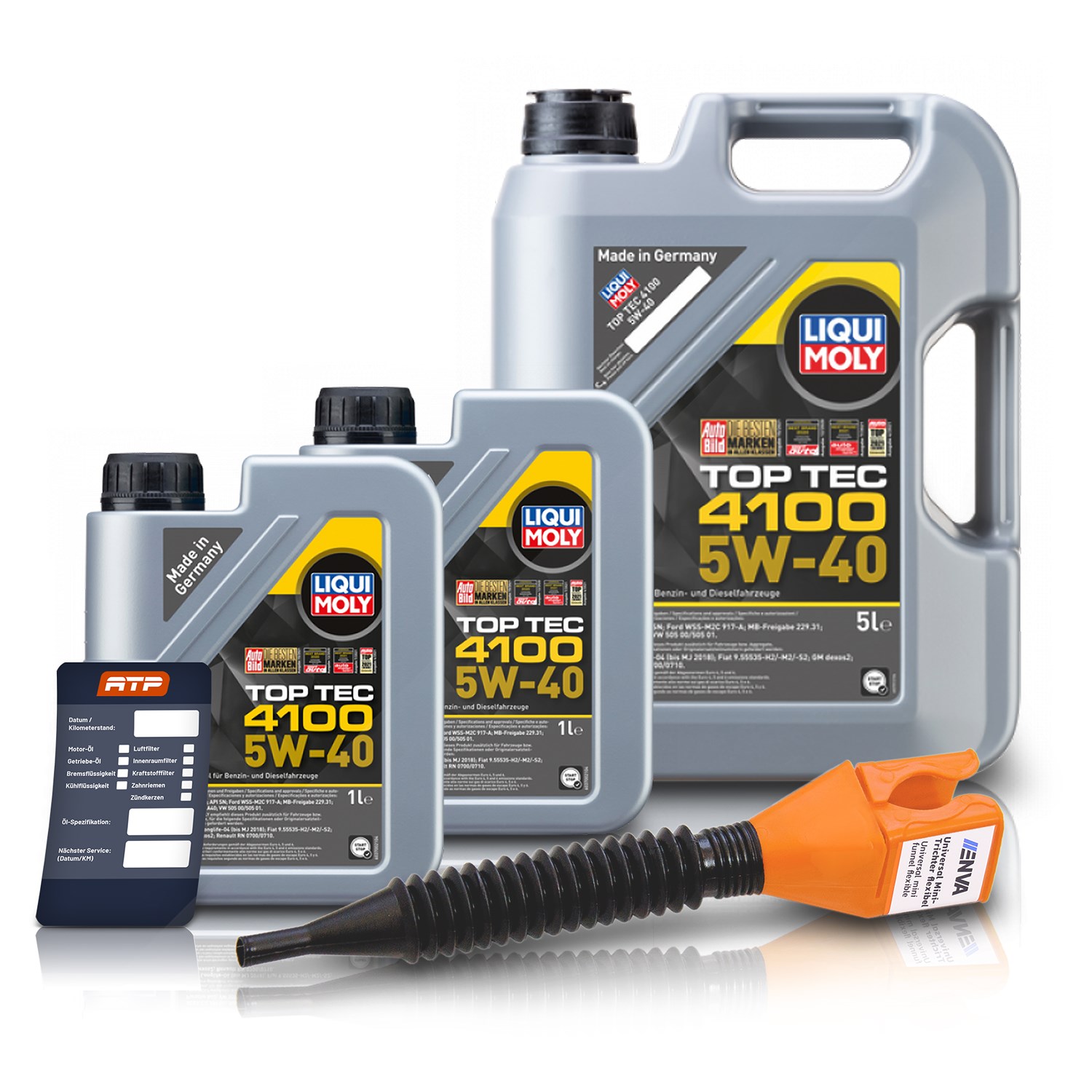 Liqui Moly 7 L Top Tec 4100 5W-40 + Ölwechsel-Anhänger [Hersteller-Nr. 10804131]