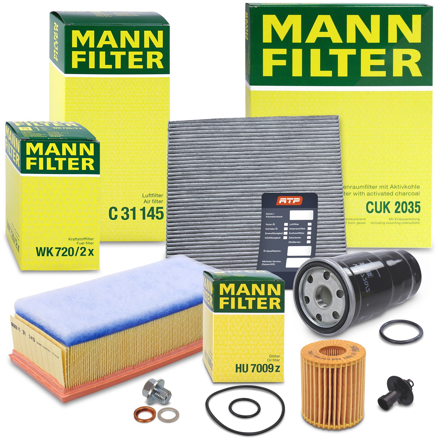 Mann-filter Inspektionspaket Filtersatz SET B [Hersteller-Nr. 10492802] für Toyota