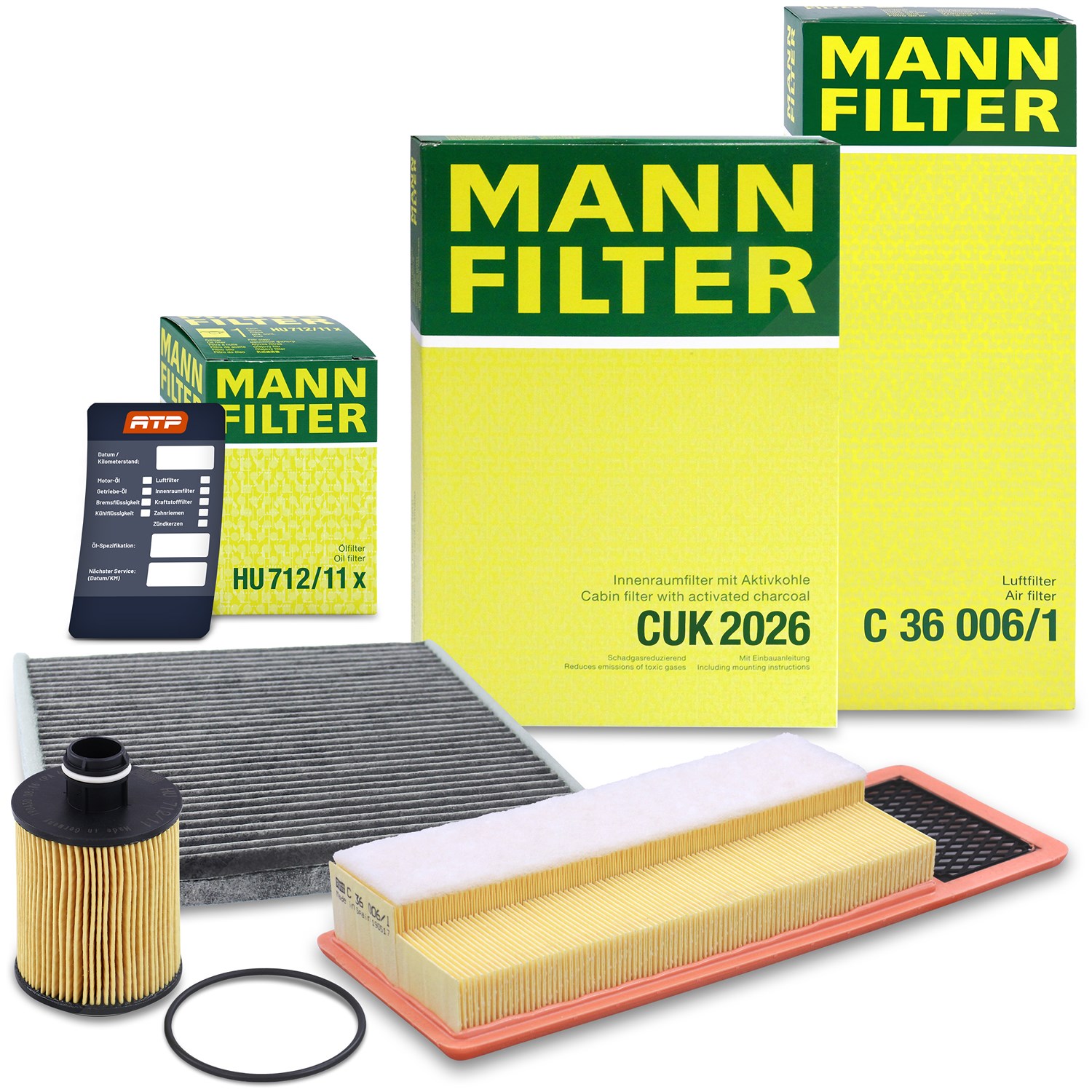 Mann-filter Inspektionspaket Filtersatz SET A [Hersteller-Nr. 10492804] für Ford, Lancia, Fiat