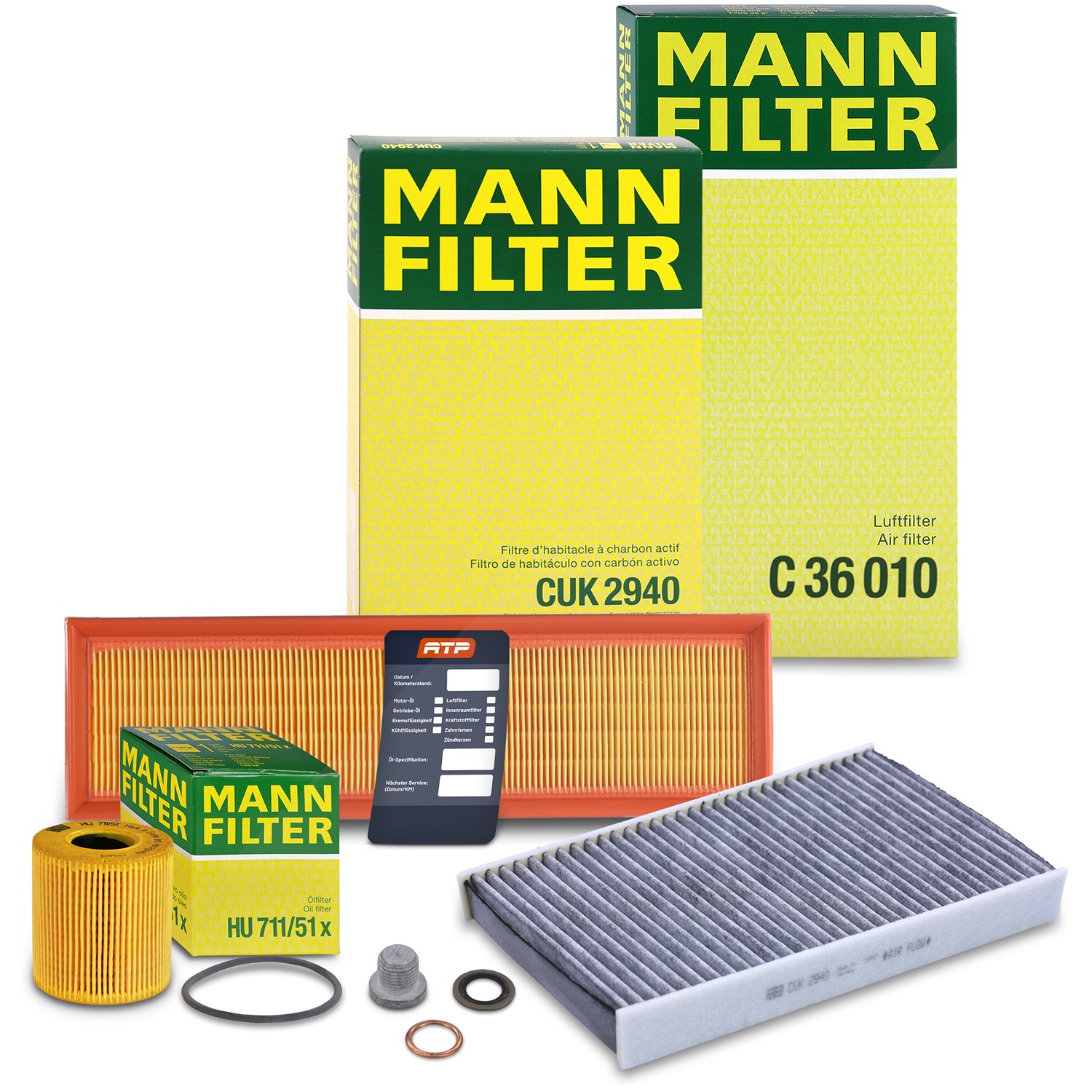 Mann-filter Inspektionspaket Filtersatz SET A [Hersteller-Nr. 10492806] für Citroën, Peugeot