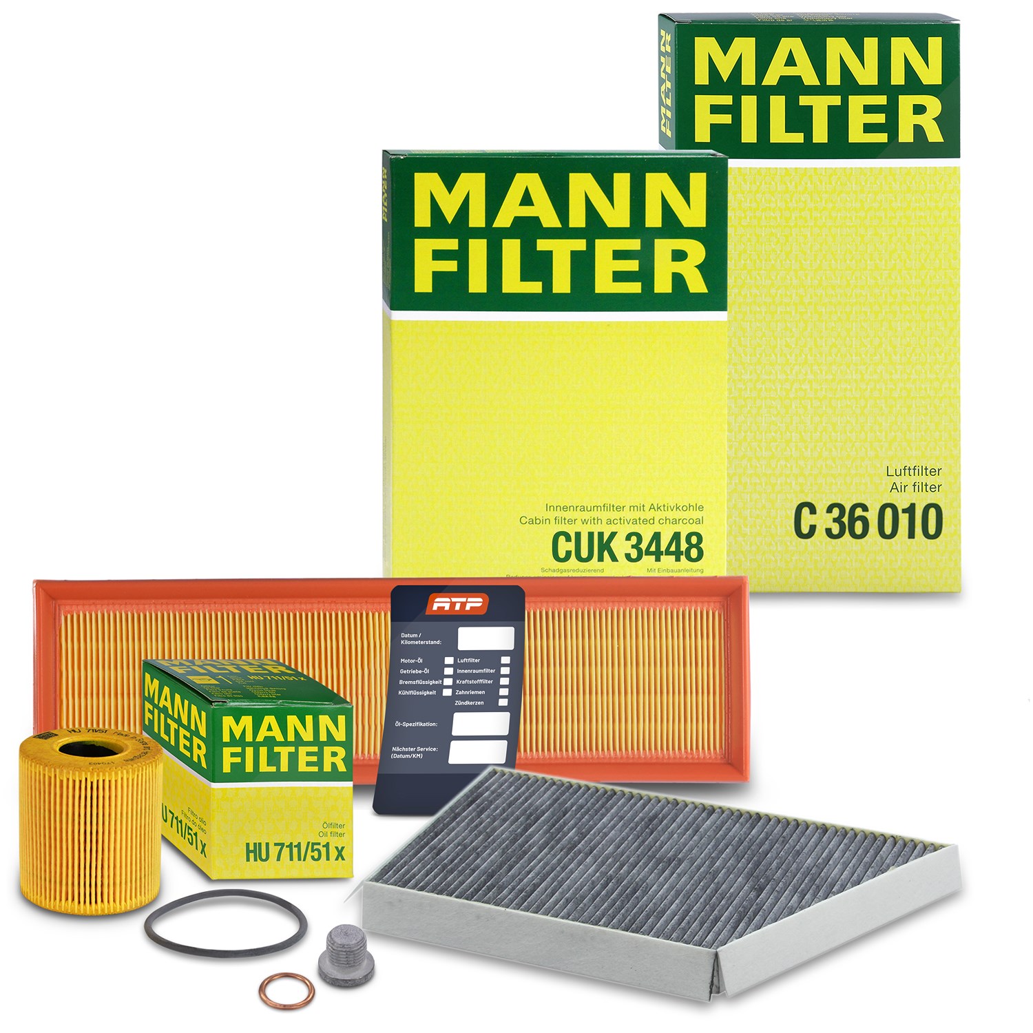 Mann-filter Inspektionspaket Filtersatz SET A [Hersteller-Nr. 10492807] für Peugeot