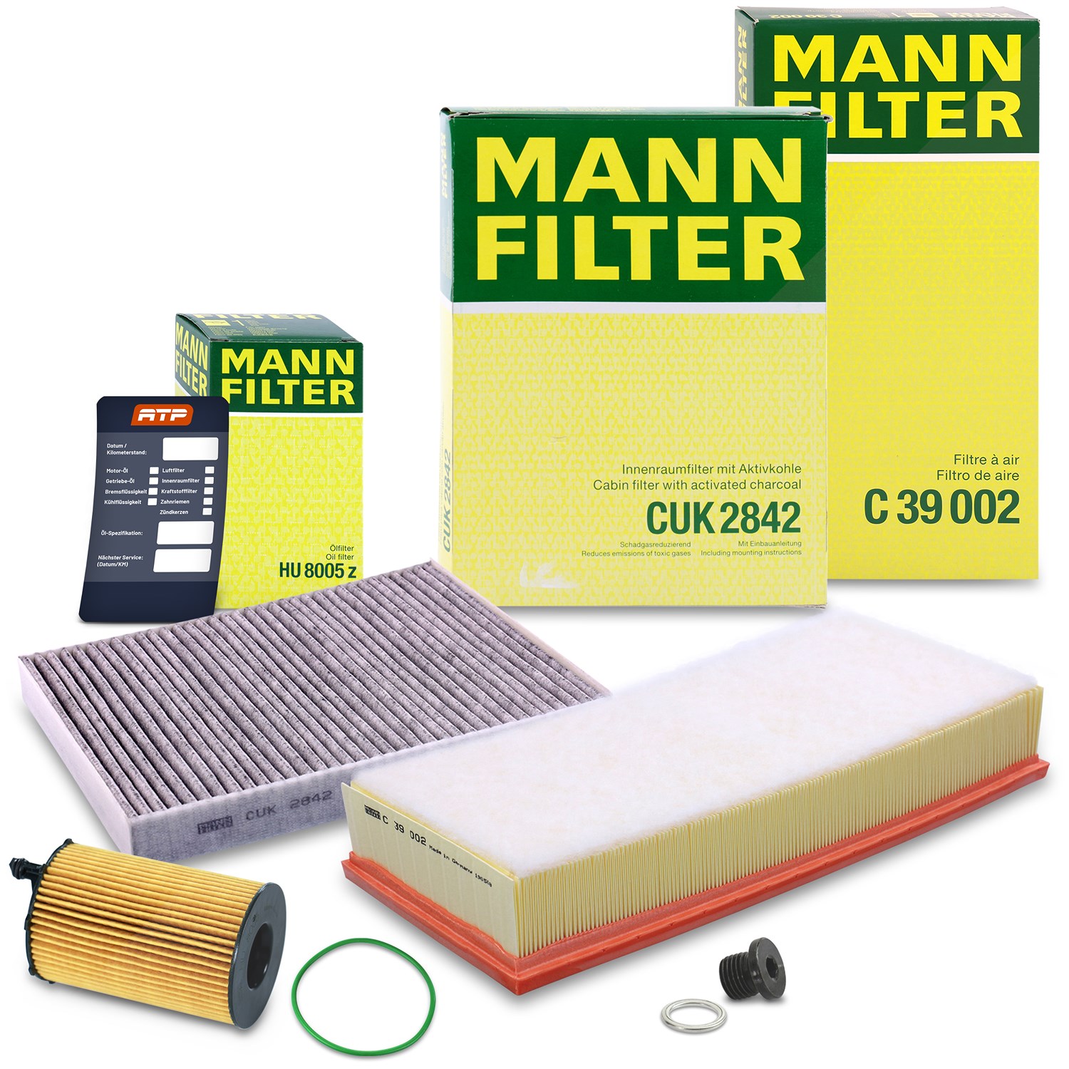 Mann-filter Inspektionspaket Filtersatz SET A [Hersteller-Nr. 10492808] für Audi