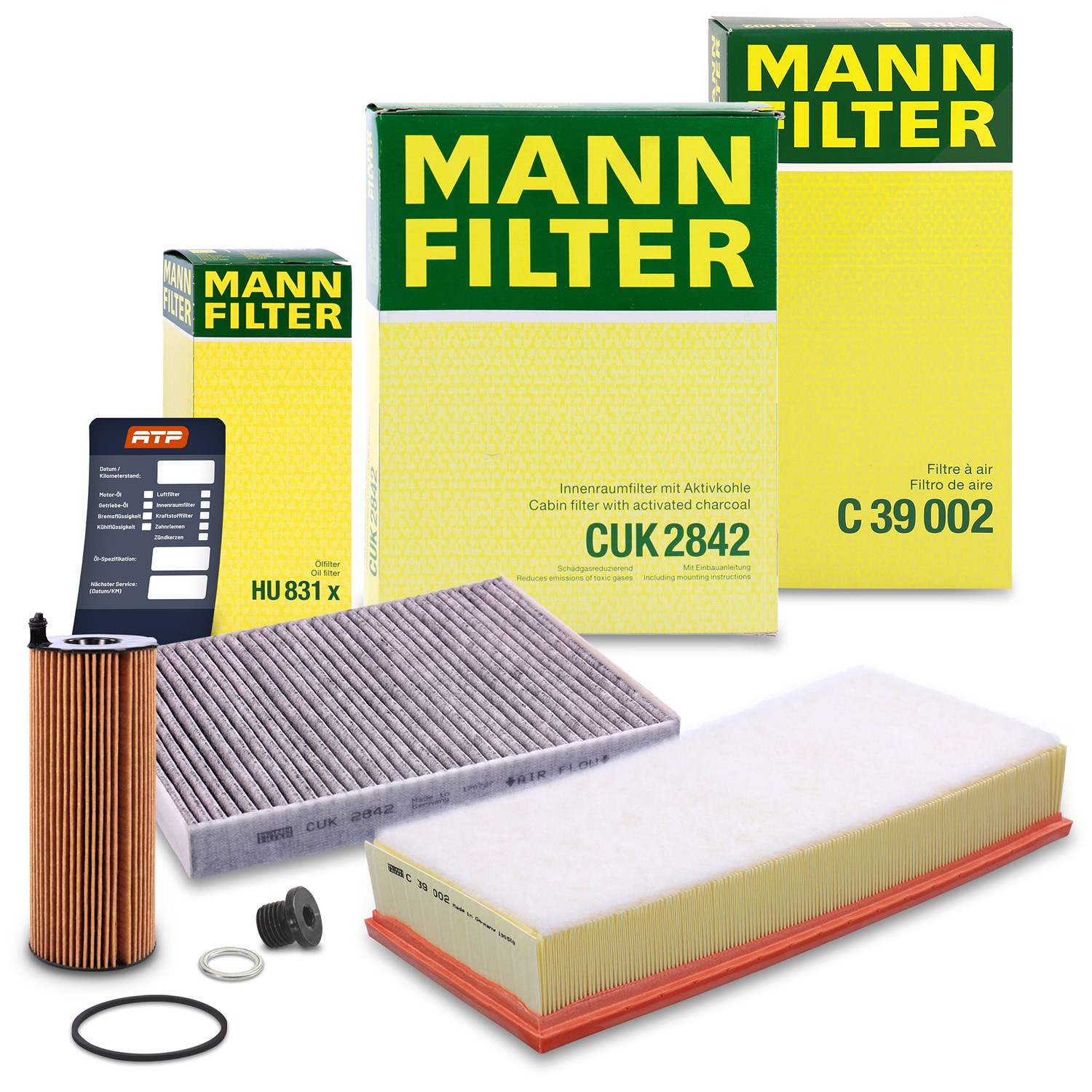 Mann-filter Inspektionspaket Filtersatz SET A [Hersteller-Nr. 10492809] für VW, Audi