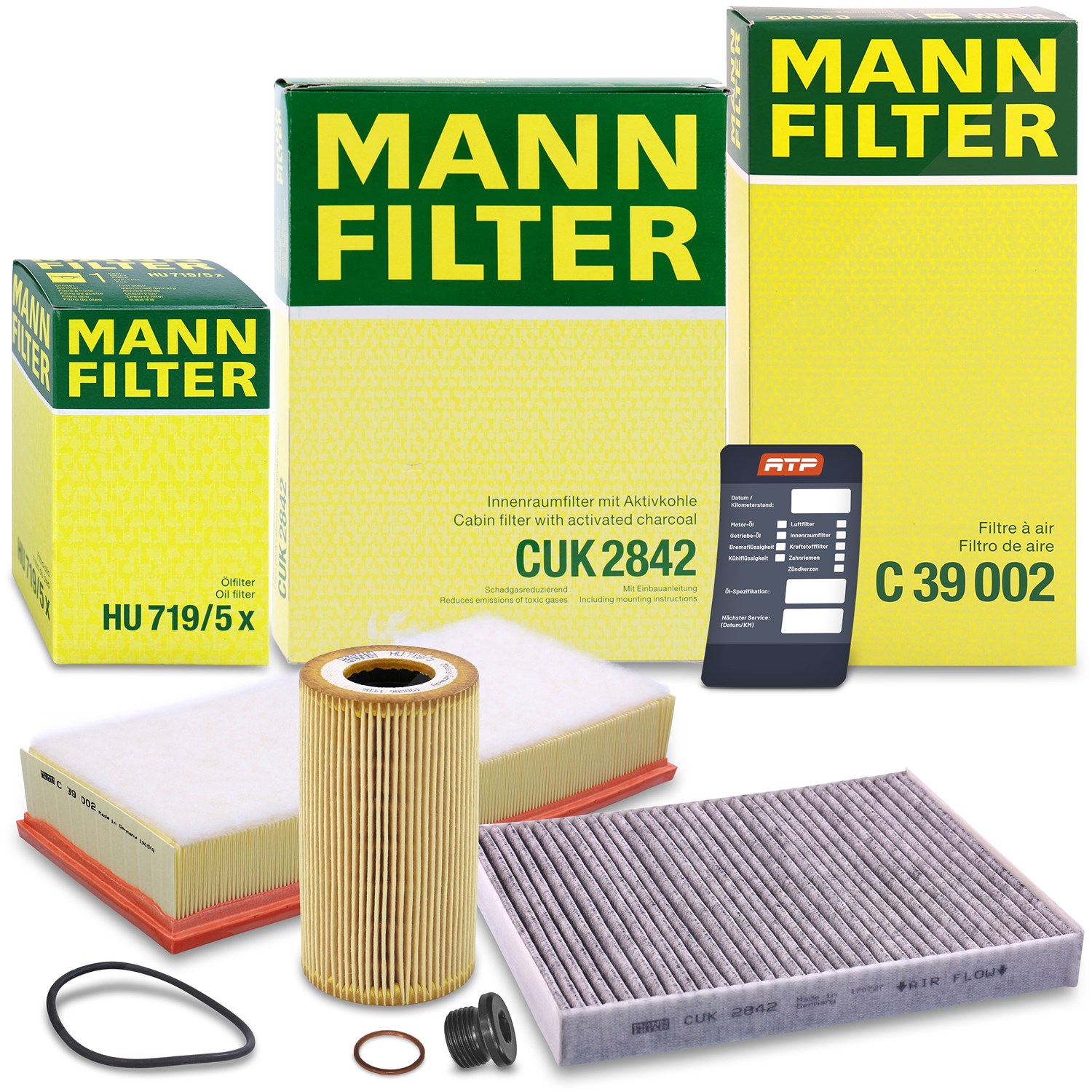 Mann-filter Inspektionspaket Filtersatz SET A [Hersteller-Nr. 10492814] für Porsche
