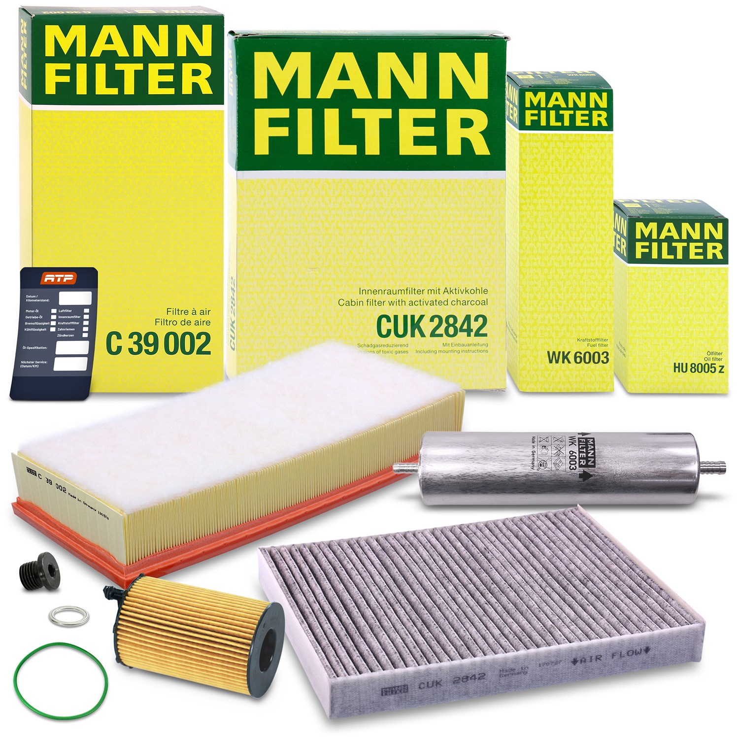 Mann-filter Inspektionspaket Filtersatz SET B [Hersteller-Nr. 10492815] für Audi