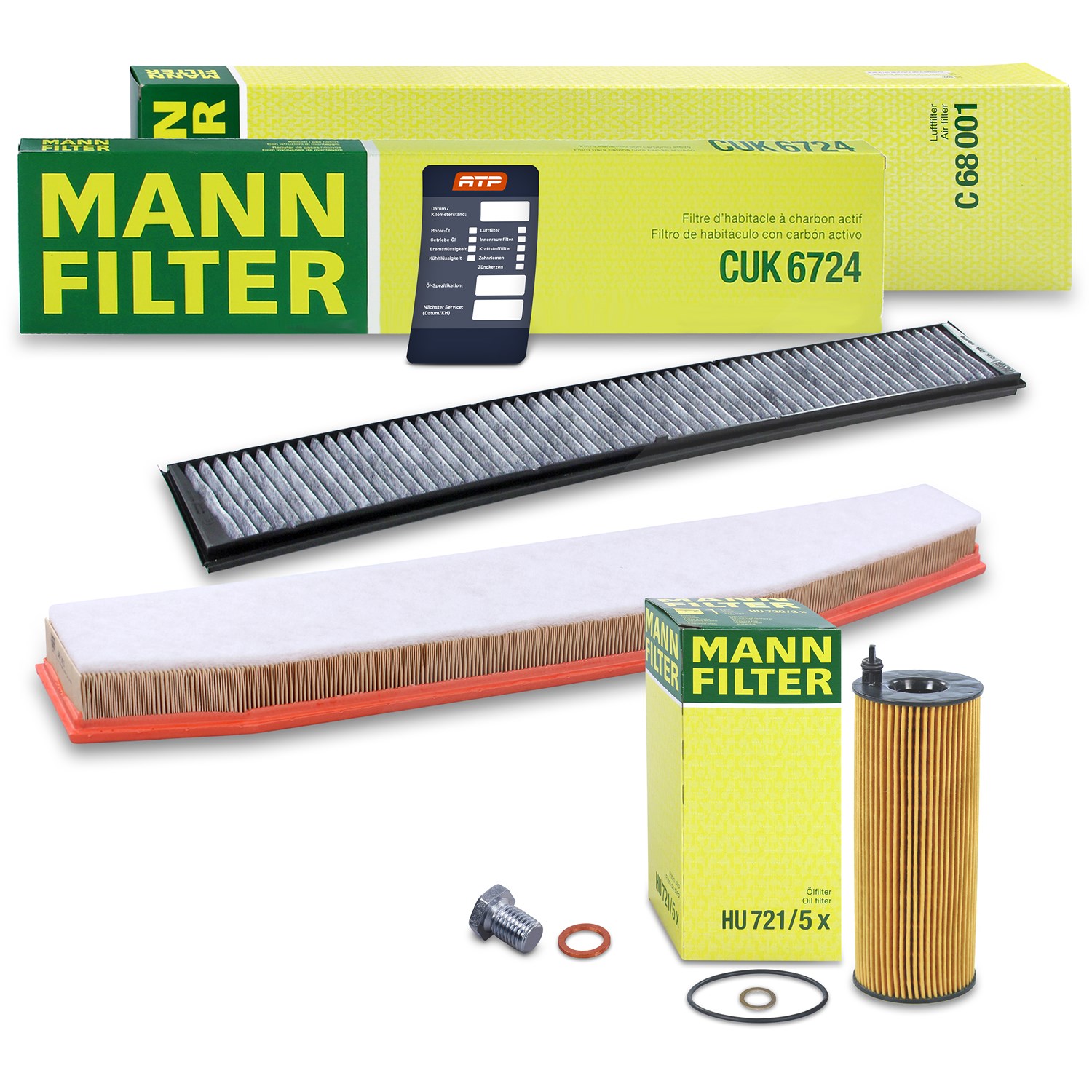 Mann-filter Inspektionspaket Filtersatz SET A [Hersteller-Nr. 10492817] für BMW