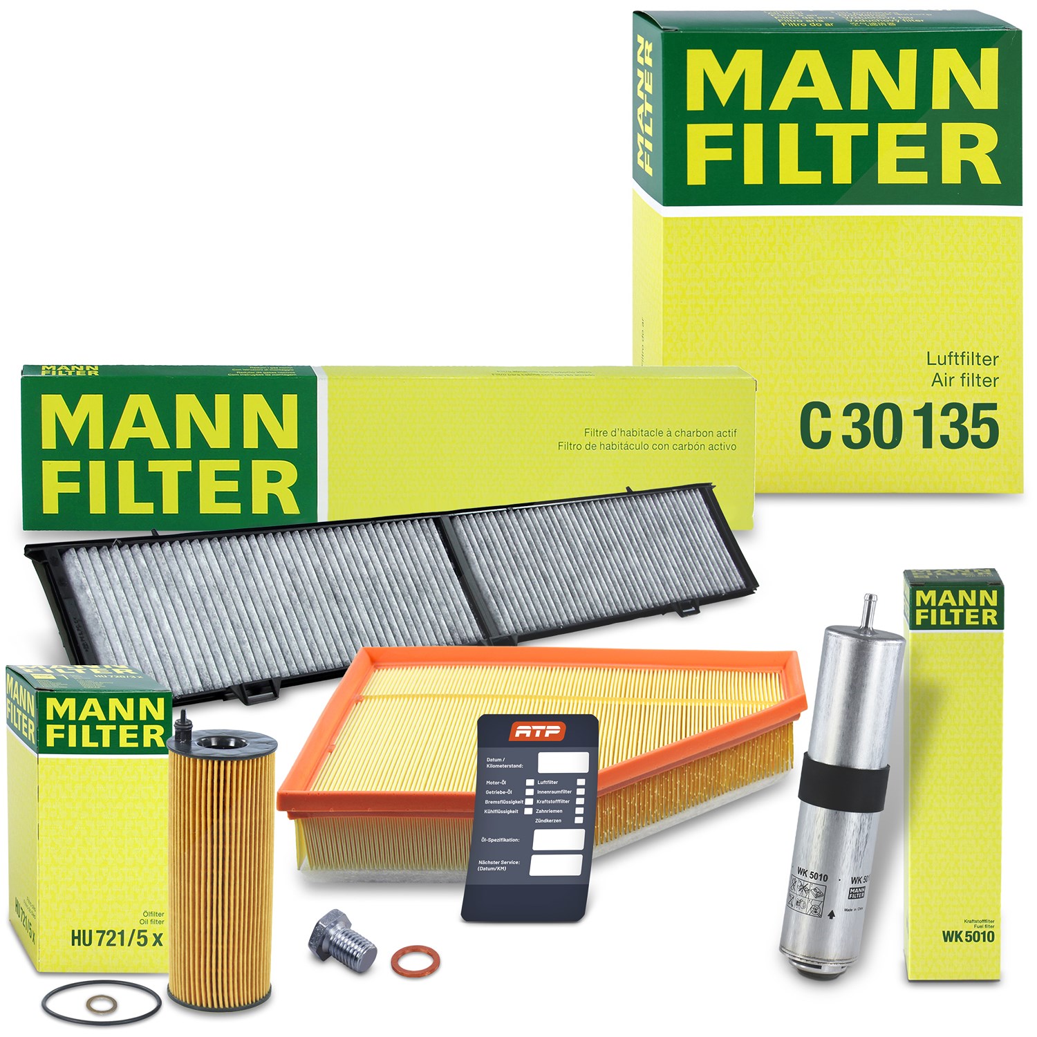 Mann-filter Inspektionspaket Filtersatz SET B [Hersteller-Nr. 10492823] für Alpina, BMW