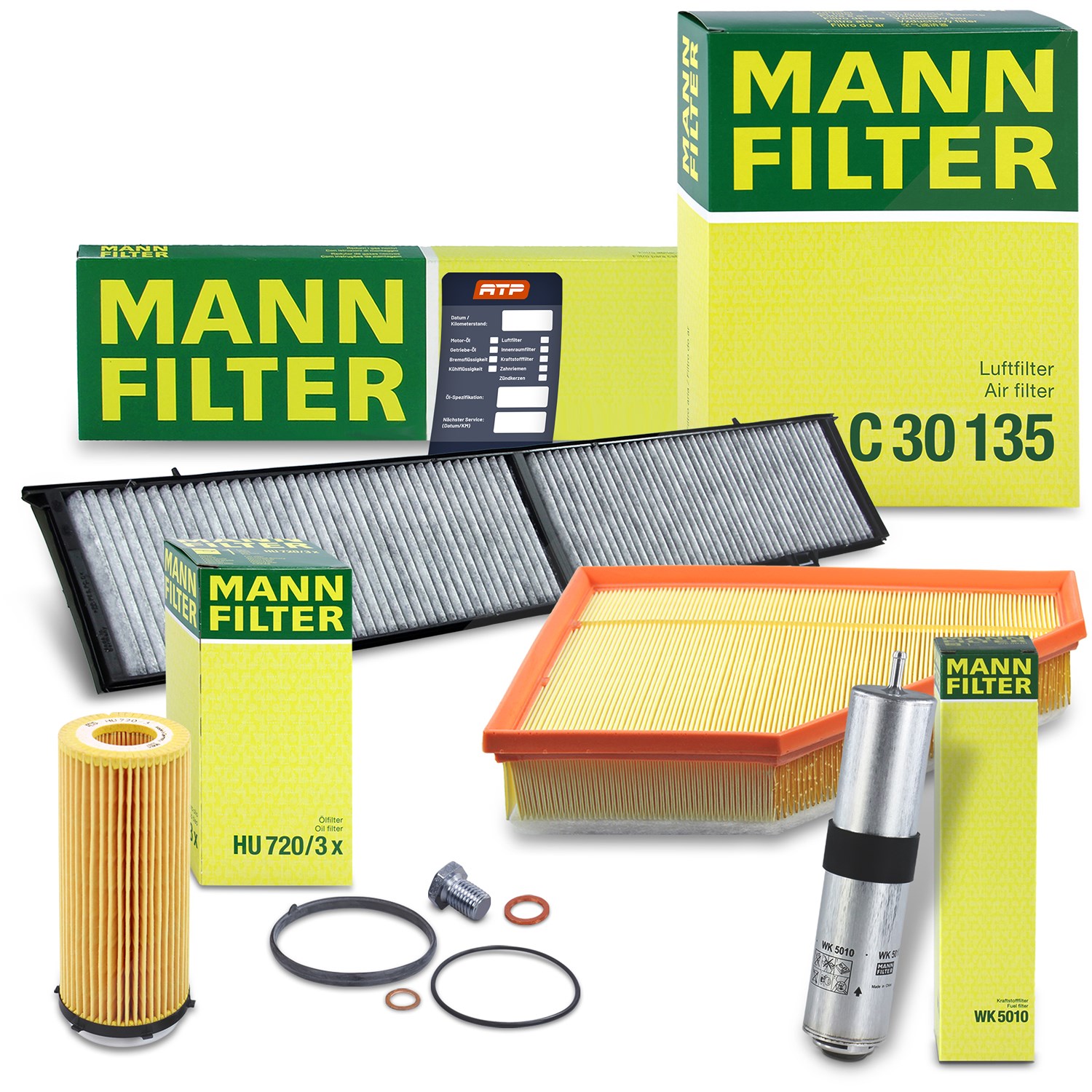 Mann-filter Inspektionspaket Filtersatz SET B [Hersteller-Nr. 10492825] für BMW