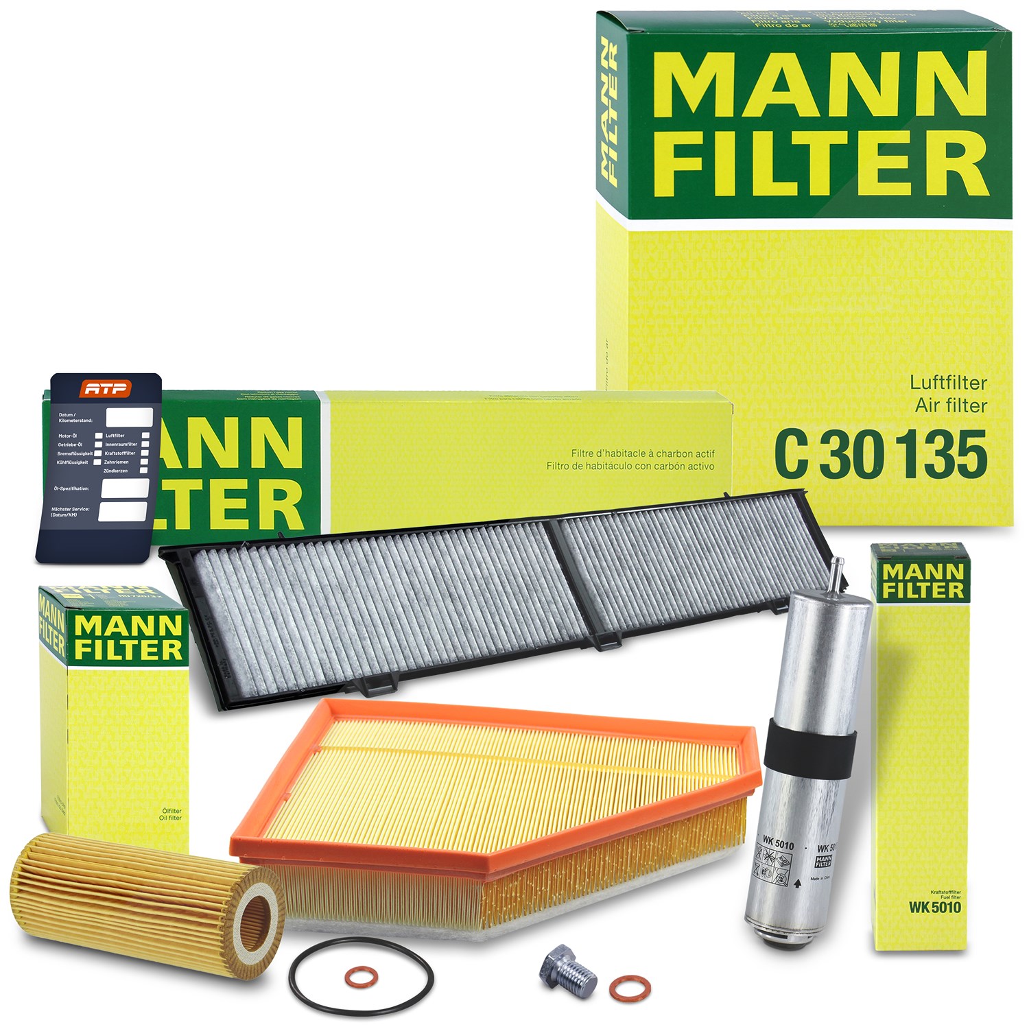 Mann-filter Inspektionspaket Filtersatz SET B [Hersteller-Nr. 10492826] für BMW