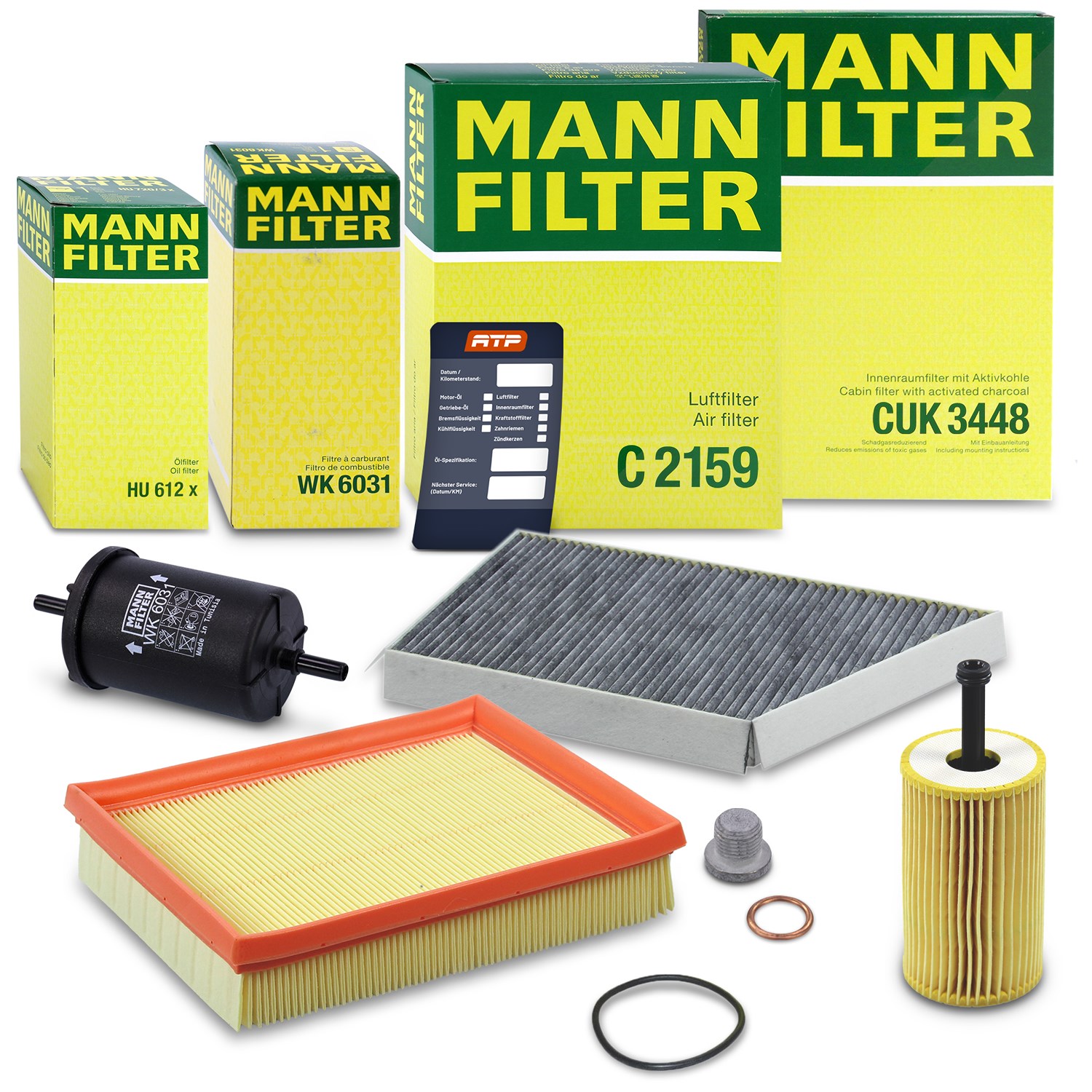 Mann-filter Inspektionspaket Filtersatz SET B [Hersteller-Nr. 10492839] für Peugeot
