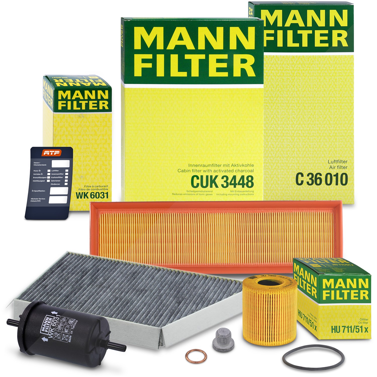 Mann-filter Inspektionspaket Filtersatz SET B [Hersteller-Nr. 10492840] für Peugeot