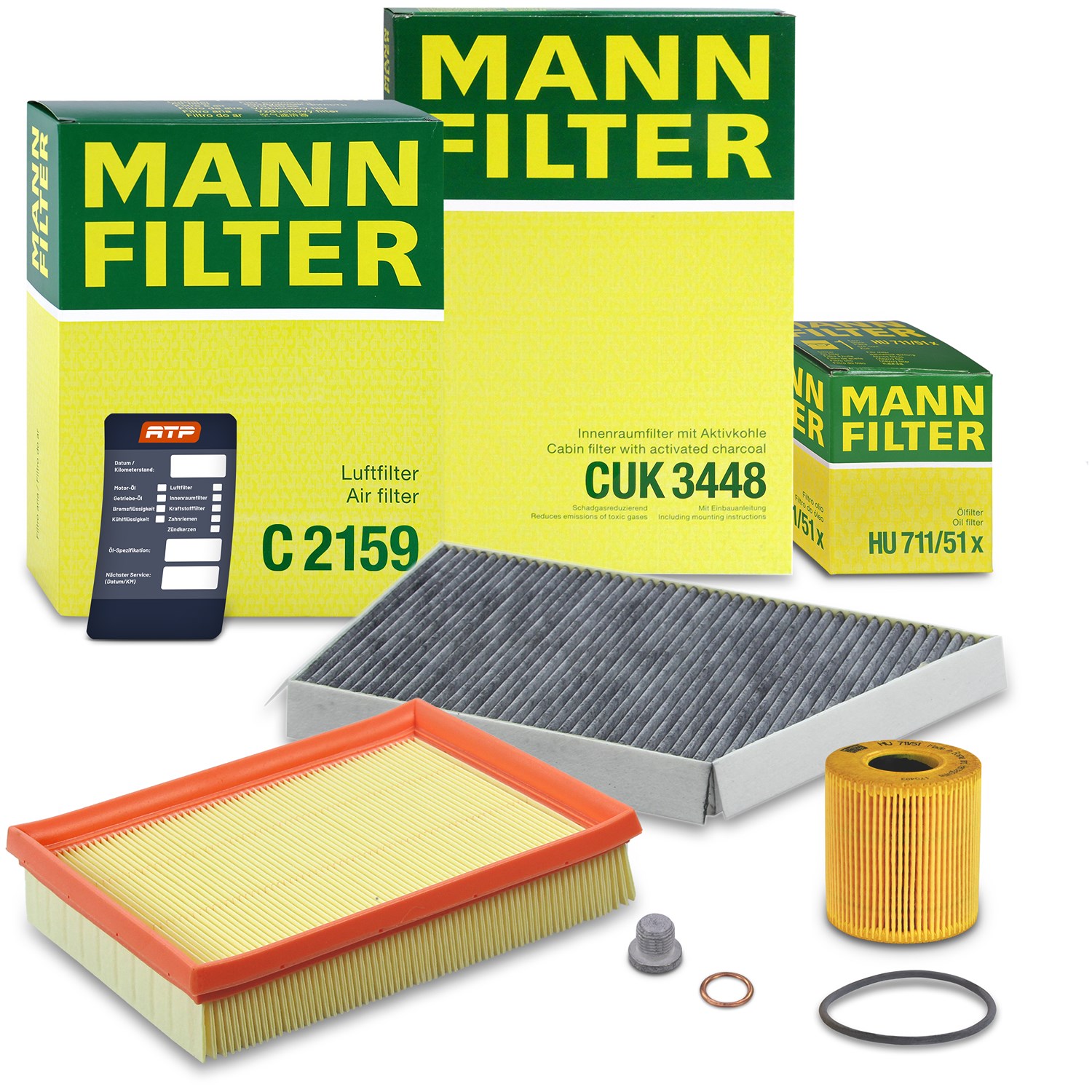 Mann-filter Inspektionspaket Filtersatz SET A [Hersteller-Nr. 10492841] für Peugeot