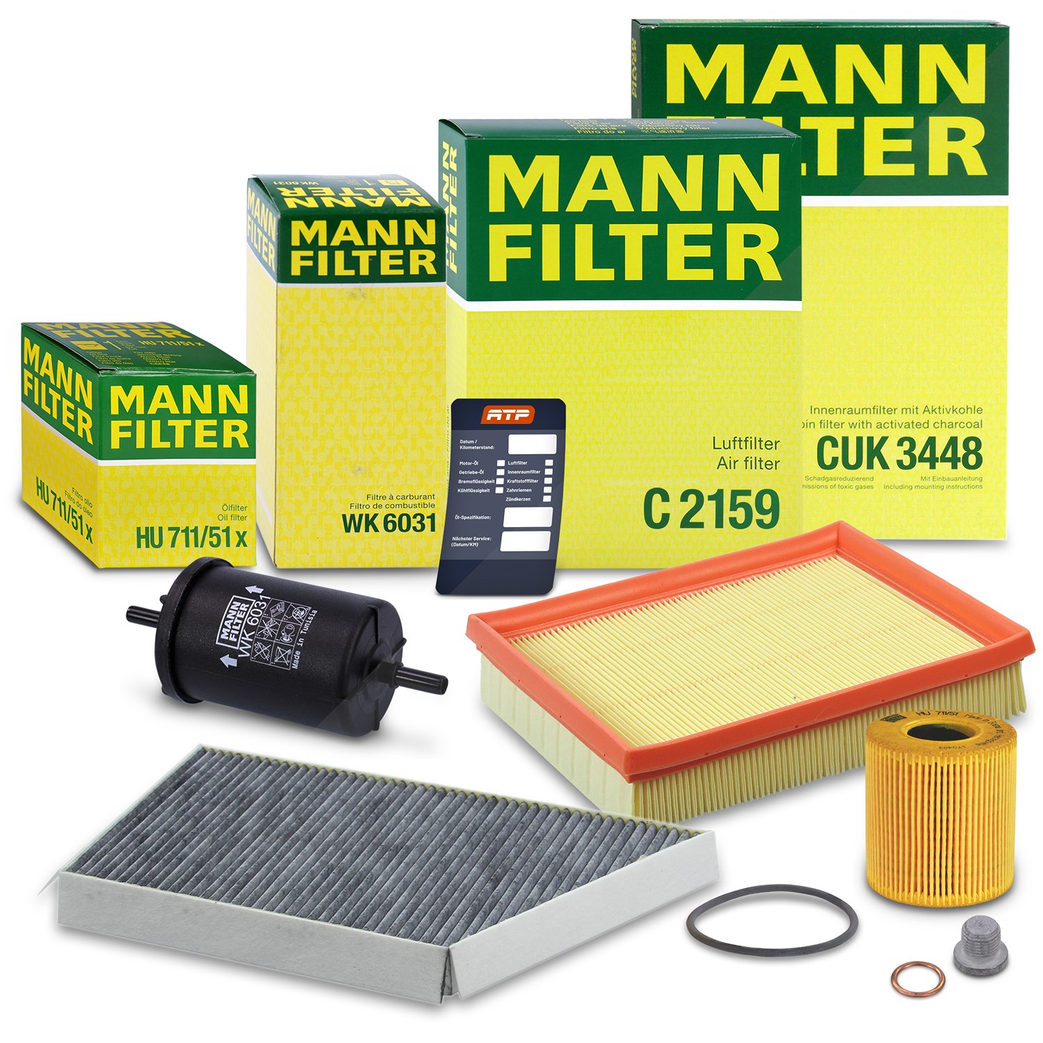 Mann-filter Inspektionspaket Filtersatz SET B [Hersteller-Nr. 10492842] für Peugeot