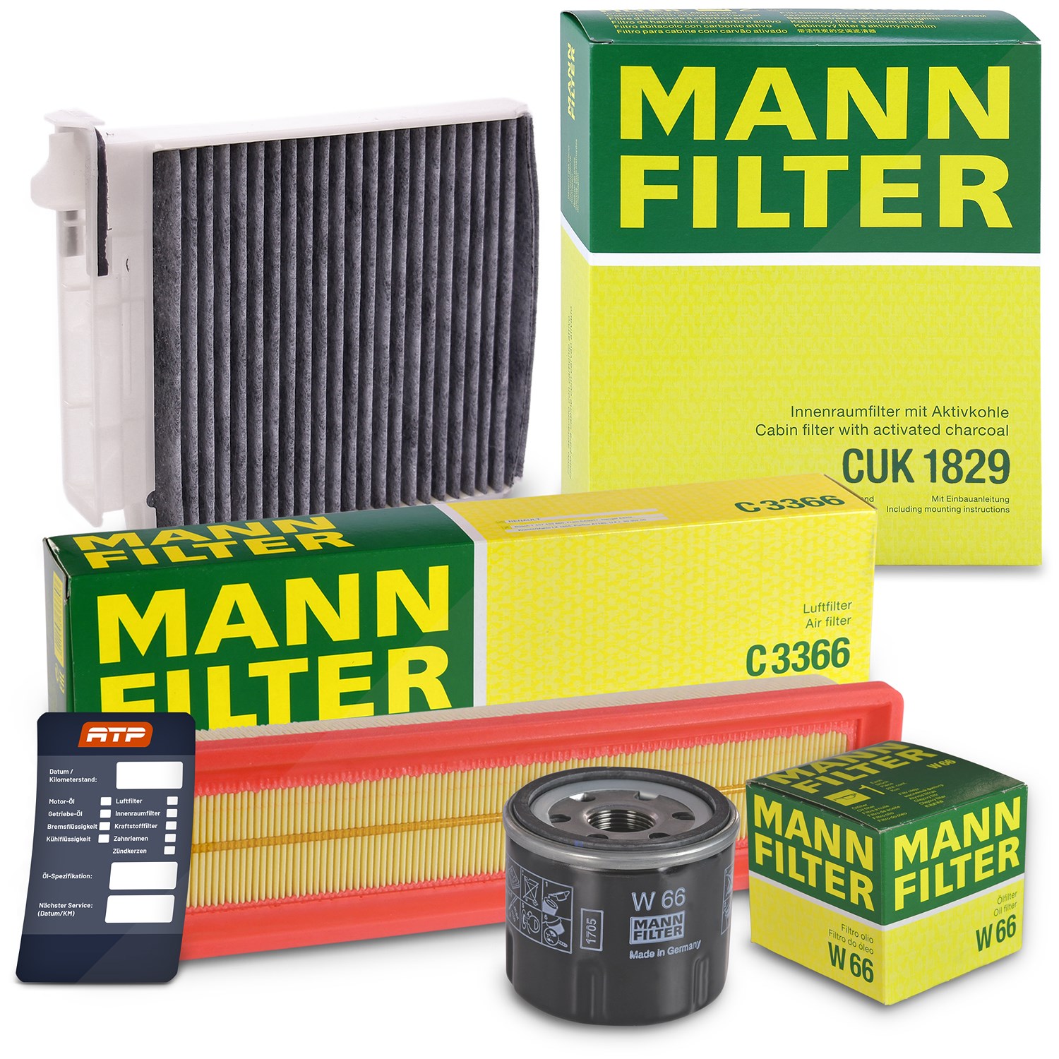 Mann-filter Inspektionspaket Filtersatz SET A [Hersteller-Nr. 10492856] für Renault, Dacia