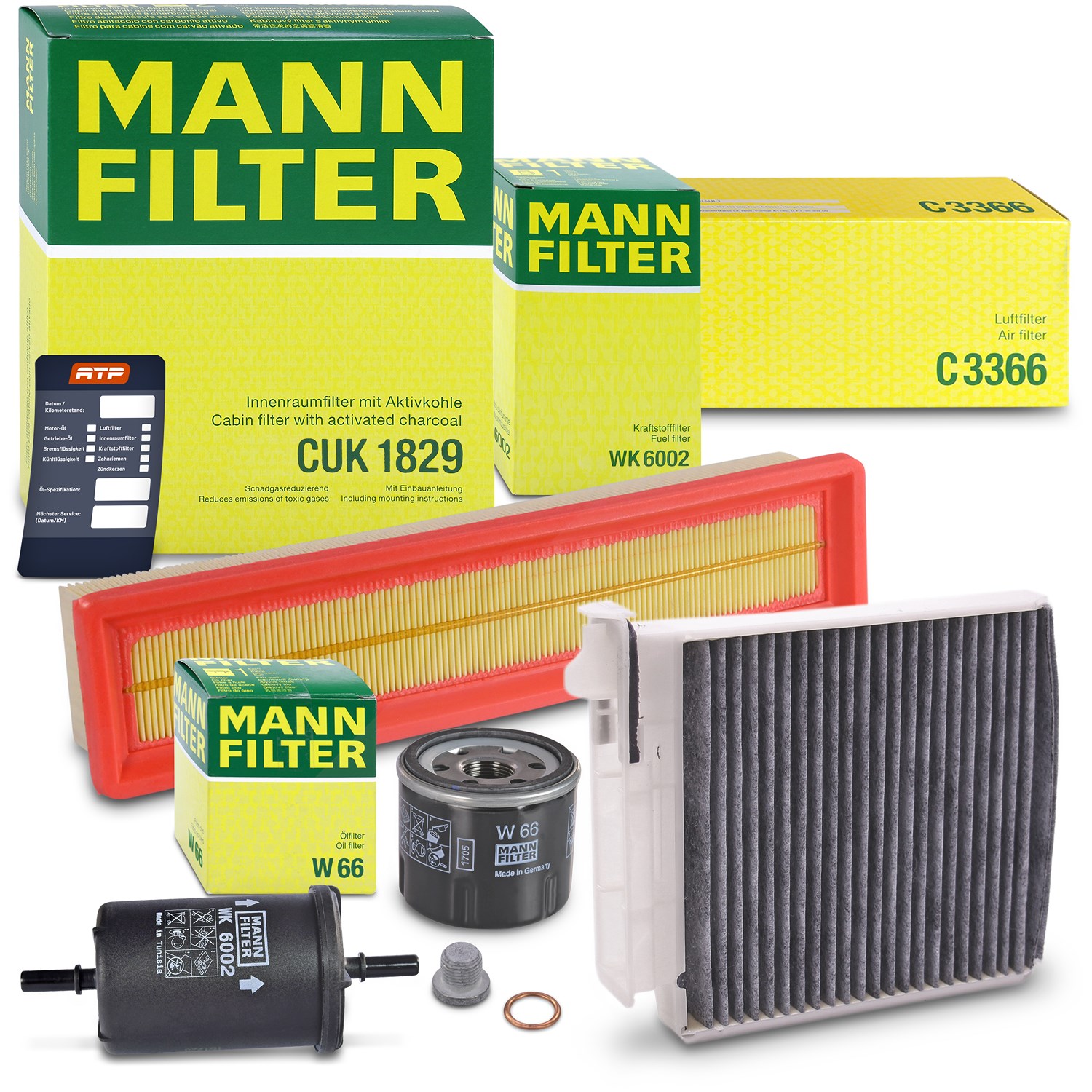 Mann-filter Inspektionspaket Filtersatz SET B [Hersteller-Nr. 10492857] für Renault, Dacia