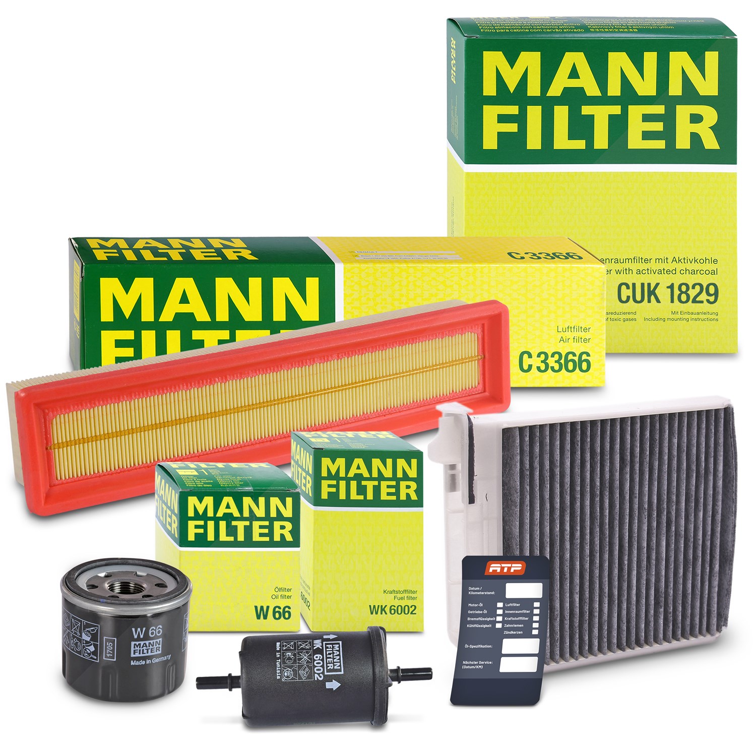 Mann-filter Inspektionspaket Filtersatz SET B [Hersteller-Nr. 10492858] für Renault, Dacia