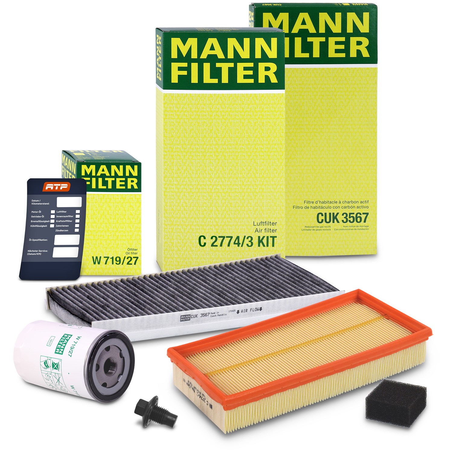 Mann-filter Inspektionspaket Filtersatz SET A [Hersteller-Nr. 10492865] für Ford