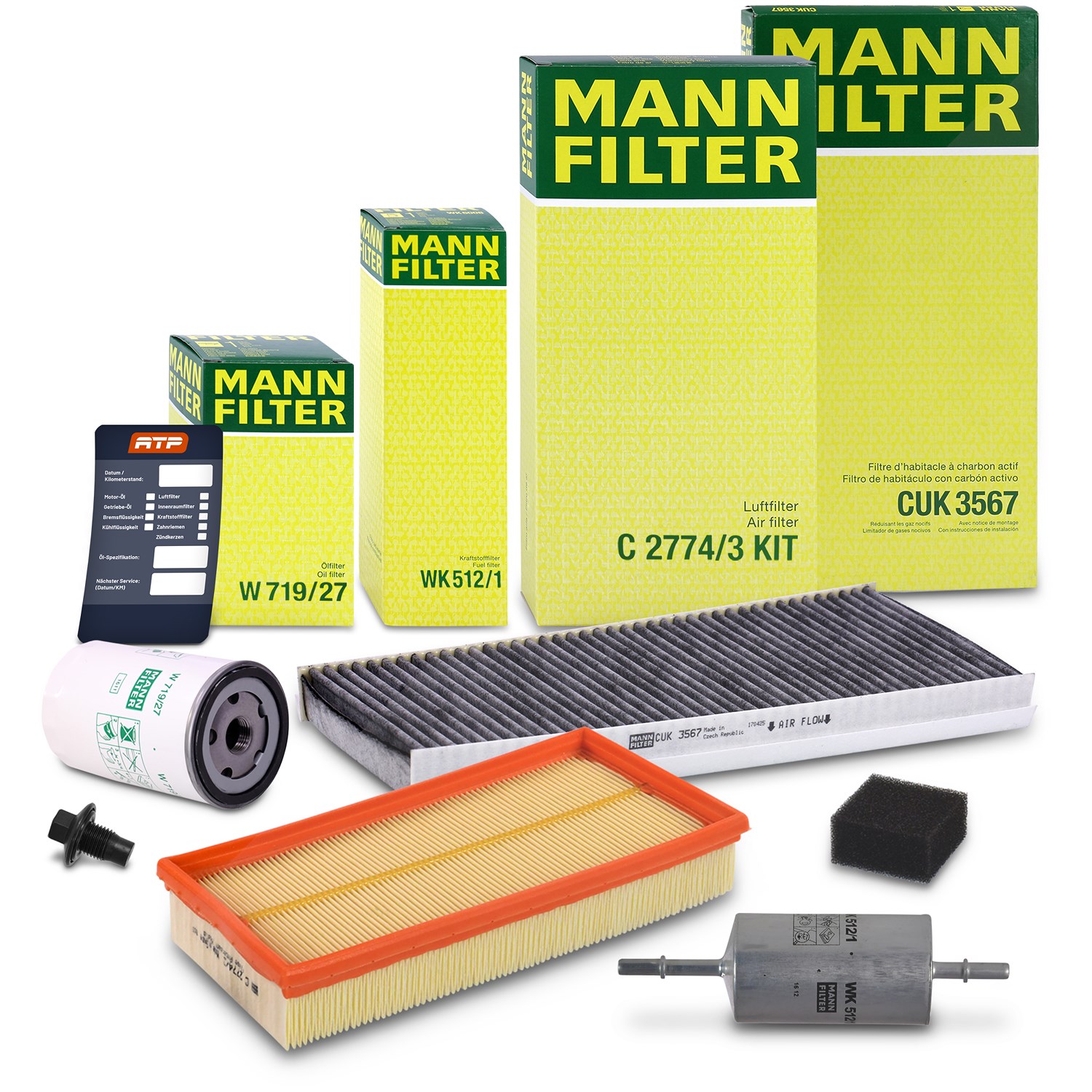 Mann-filter Inspektionspaket Filtersatz SET B [Hersteller-Nr. 10492868] für Ford