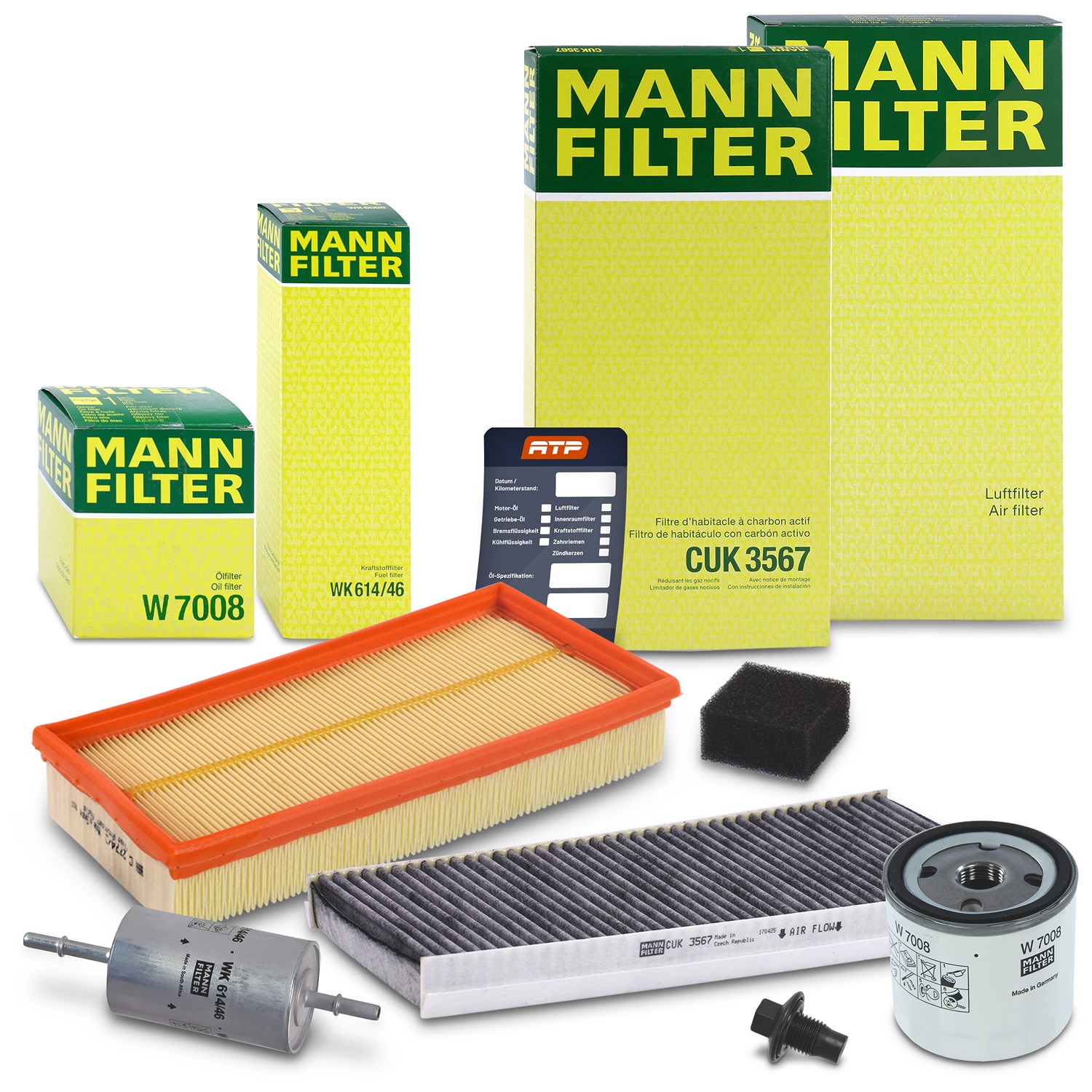Mann-filter Inspektionspaket Filtersatz SET B [Hersteller-Nr. 10492869] für Ford