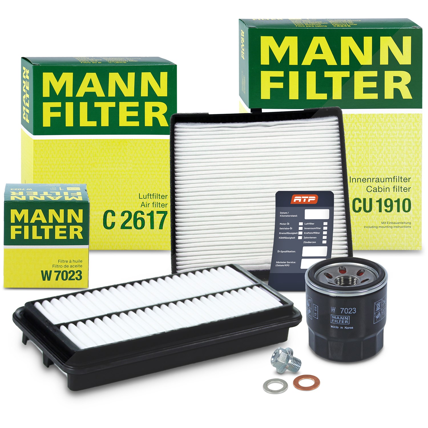 Mann-filter Inspektionspaket Filtersatz SET A [Hersteller-Nr. 10492877] für Kia