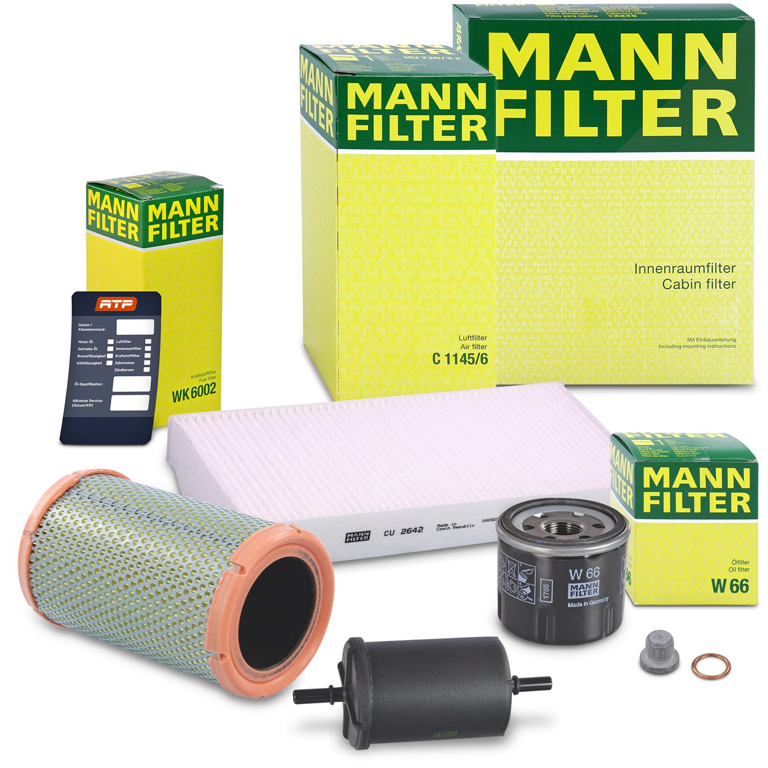 Mann-filter Inspektionspaket Filtersatz SET B [Hersteller-Nr. 10492885] für Renault