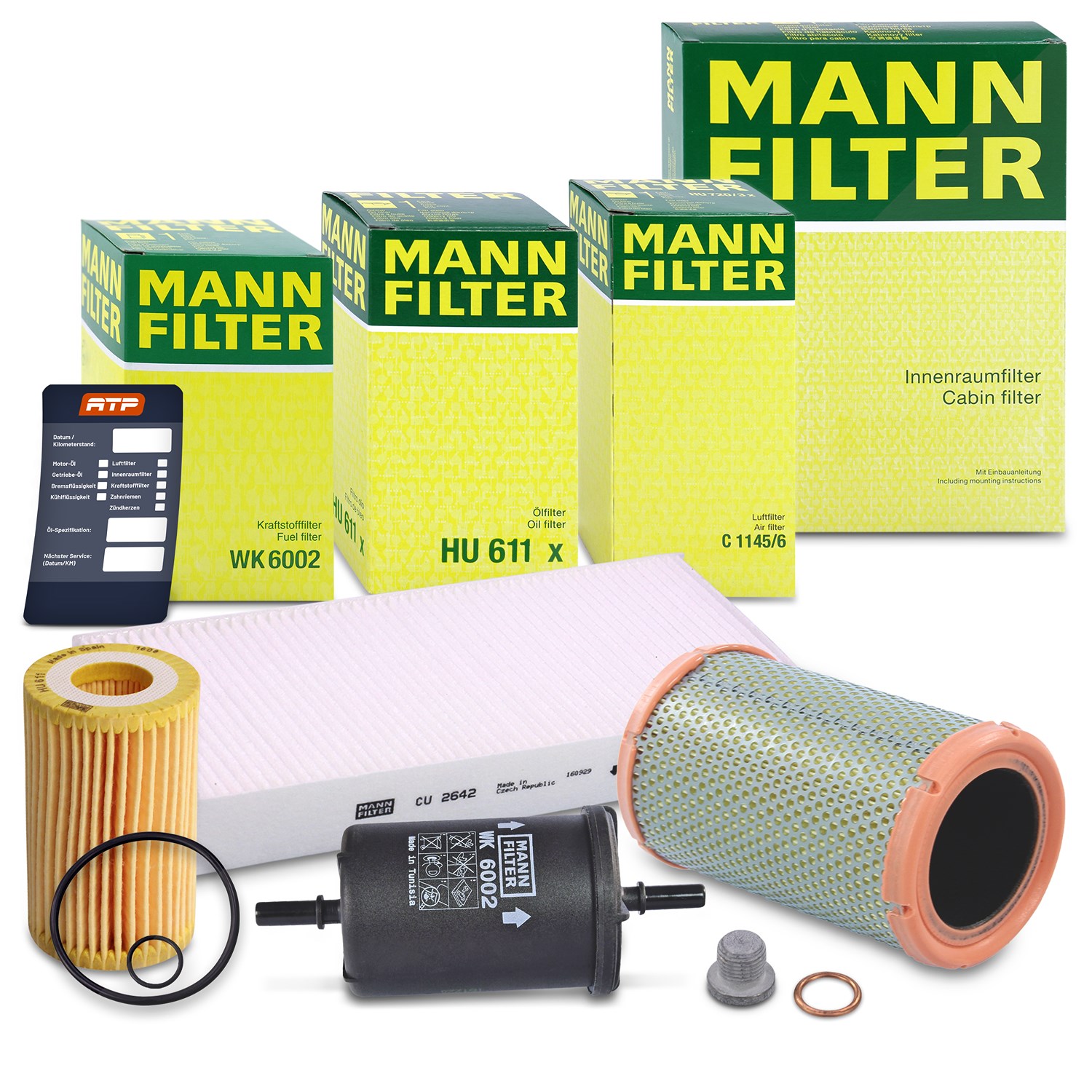 Mann-filter Inspektionspaket Filtersatz SET B [Hersteller-Nr. 10492886] für Renault