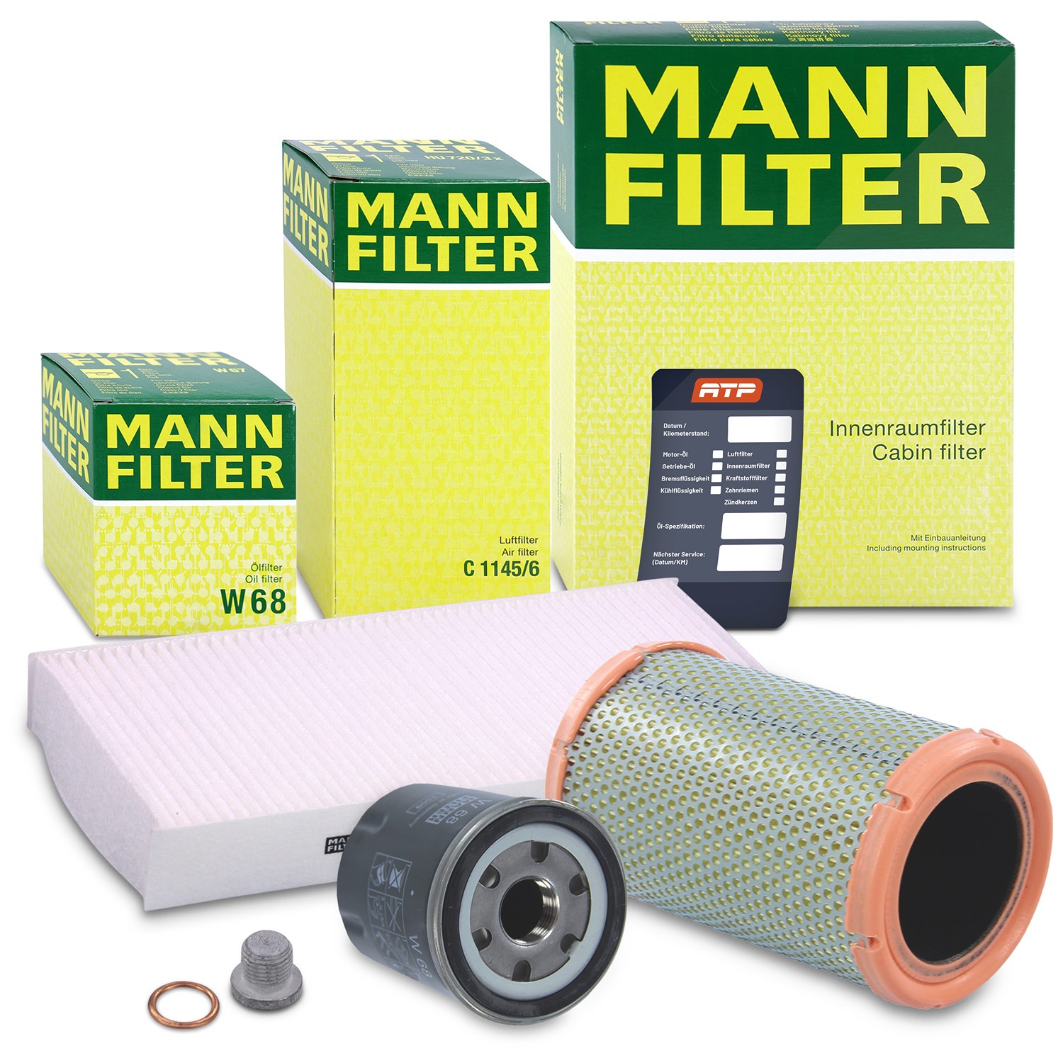 Mann-filter Inspektionspaket Filtersatz SET A [Hersteller-Nr. 10492893] für Renault