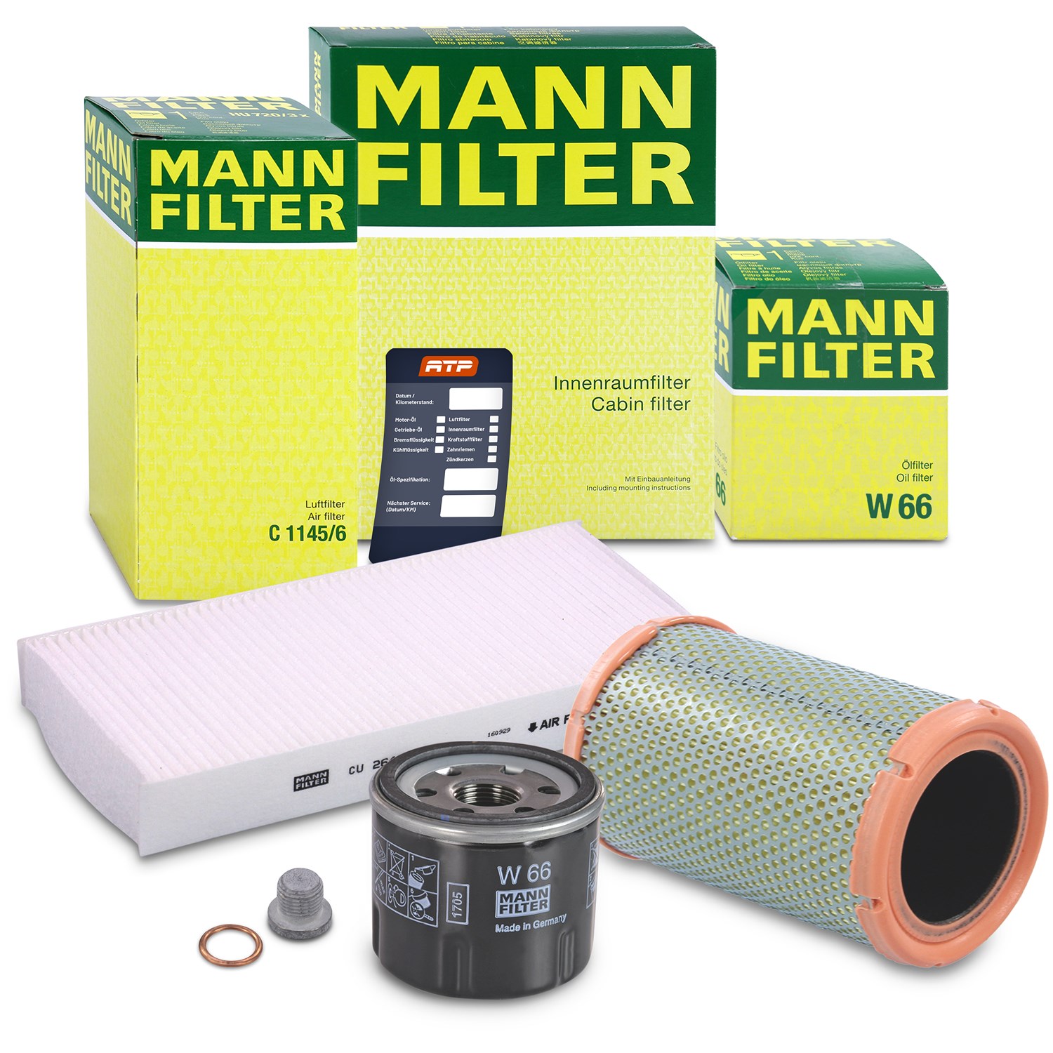 Mann-filter Inspektionspaket Filtersatz SET A [Hersteller-Nr. 10492894] für Renault