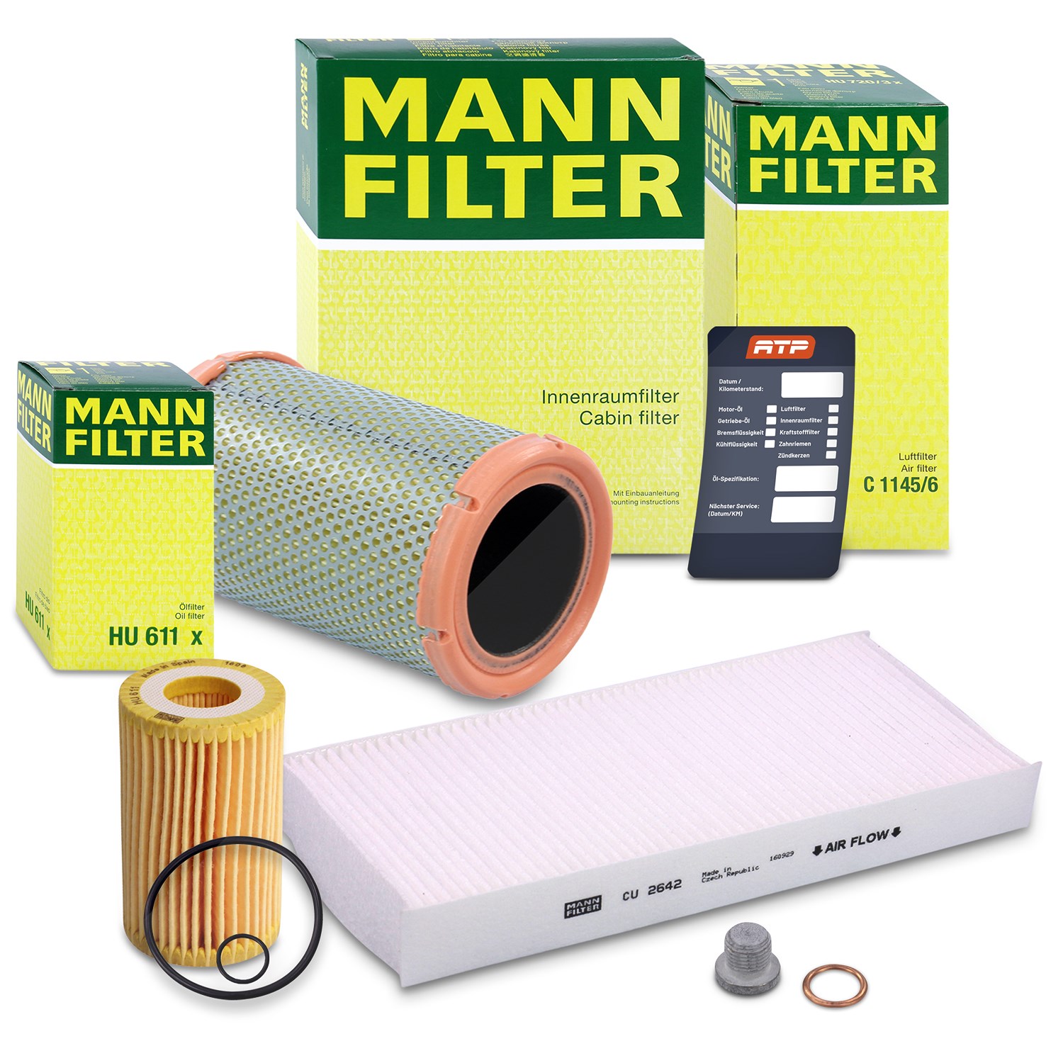 Mann-filter Inspektionspaket Filtersatz SET A [Hersteller-Nr. 10492895] für Renault