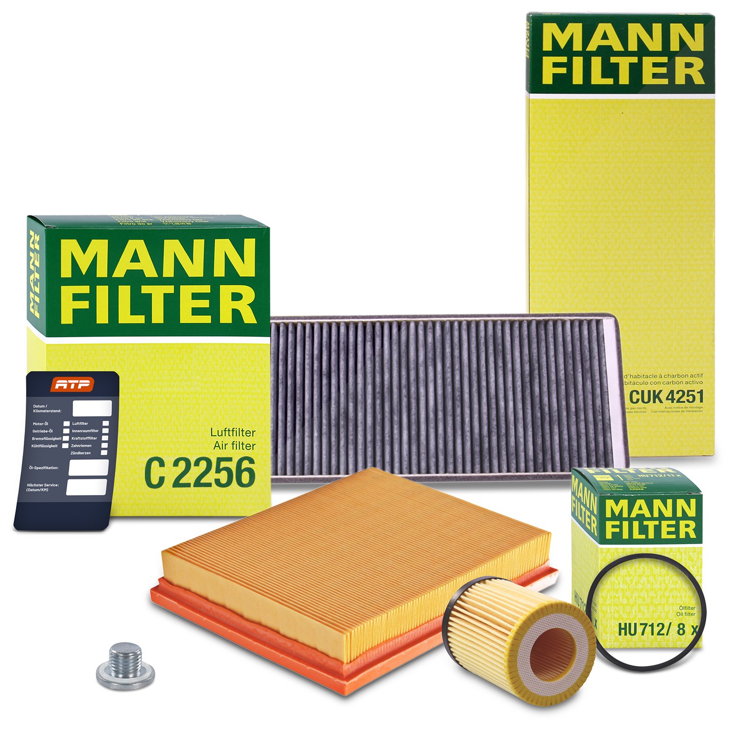 Mann-filter Inspektionspaket Filtersatz SET A [Hersteller-Nr. 10492896] für Opel