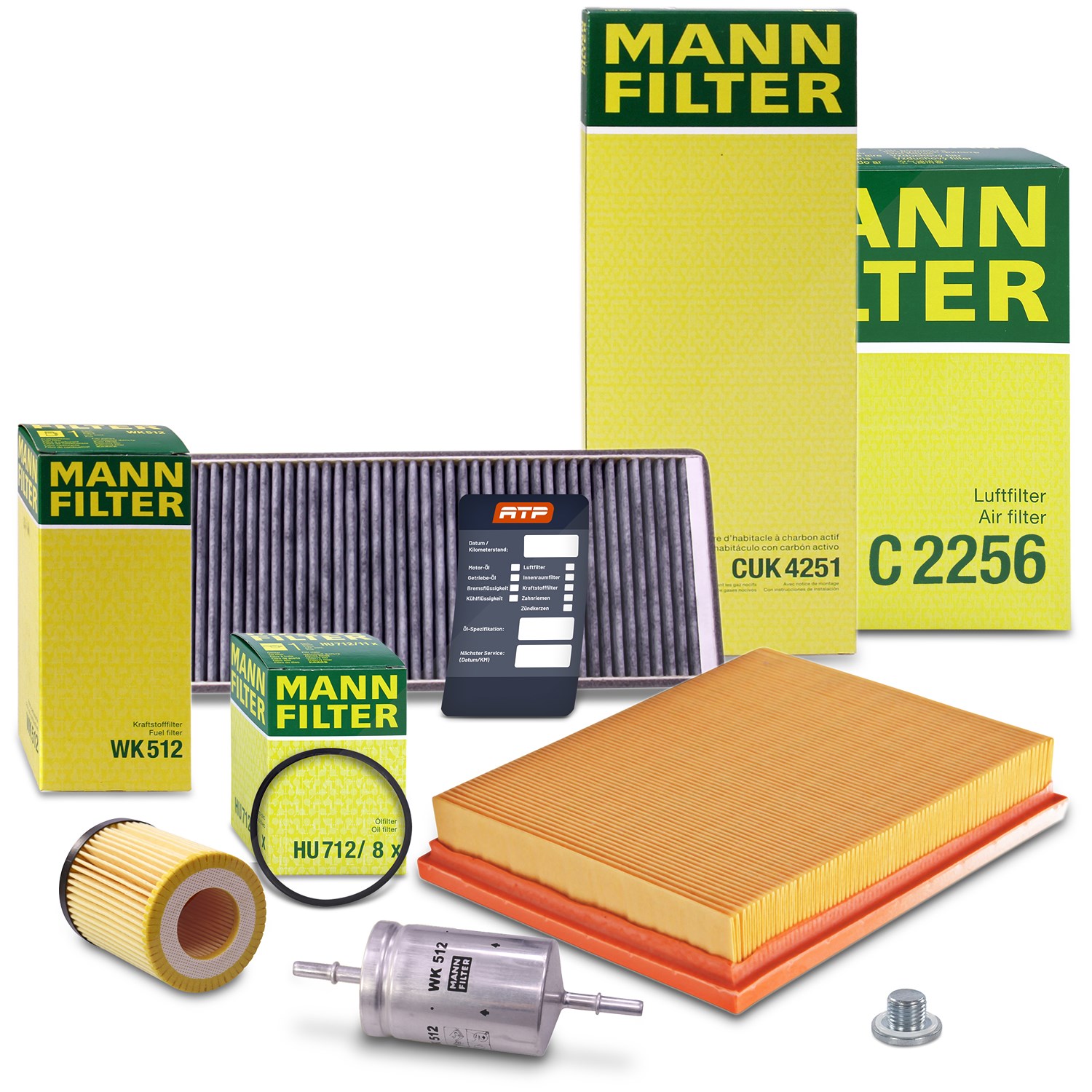 Mann-filter Inspektionspaket Filtersatz SET B [Hersteller-Nr. 10492899] für Opel